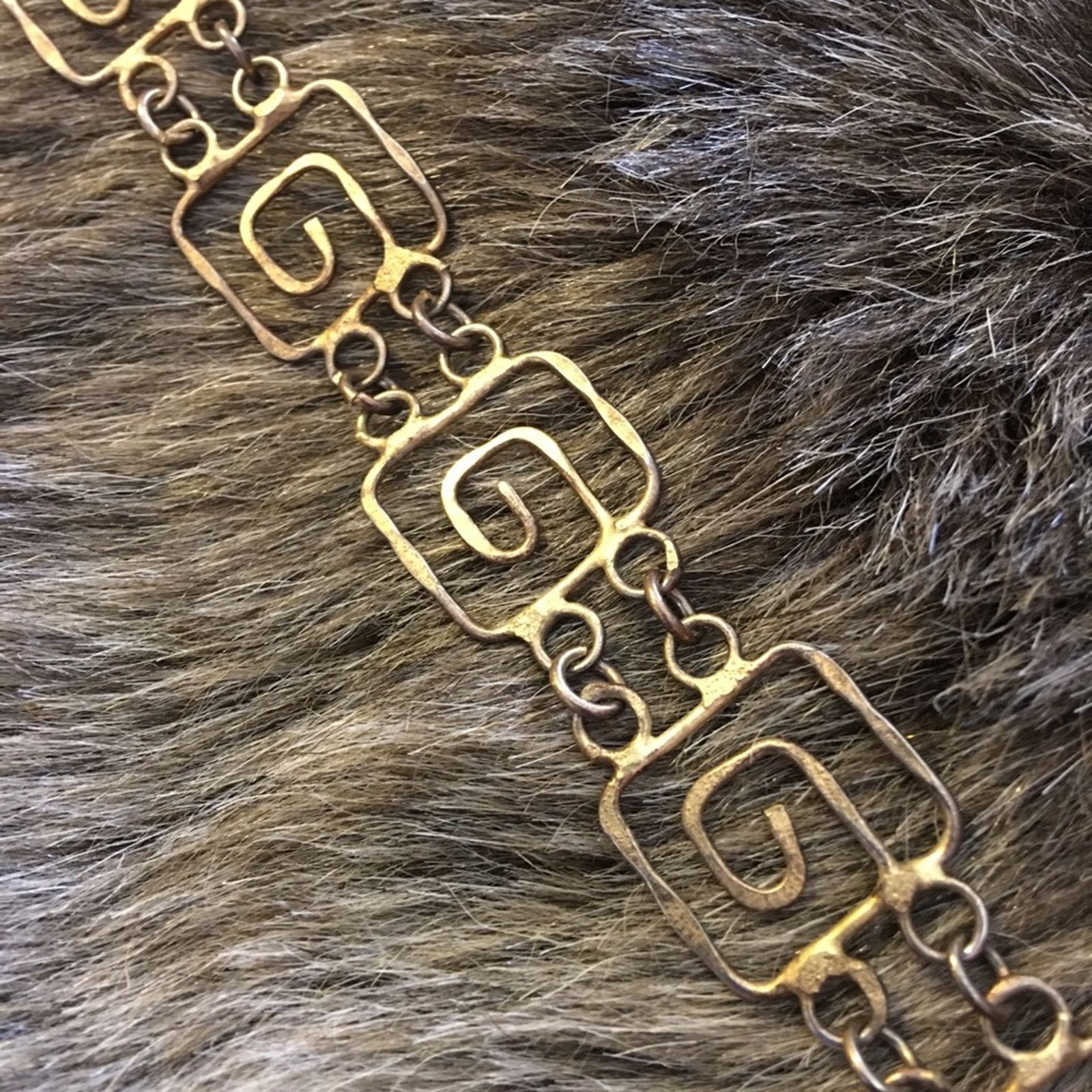 Vintage Vintage gold plated cleopatra style link bracelet Size ONE SIZE - 1 Thumbnail