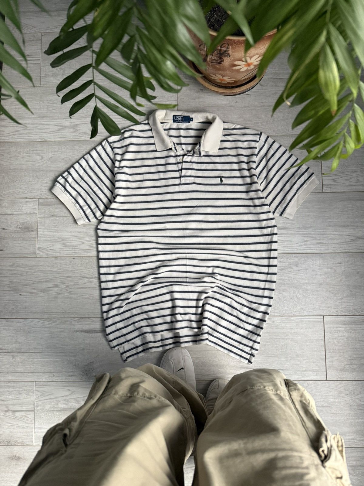 Polo Ralph Lauren × Vintage Vintage striped Polo Ralph Lauren polo shirt Size US XL / EU 56 / 4 - 1 Thumbnail