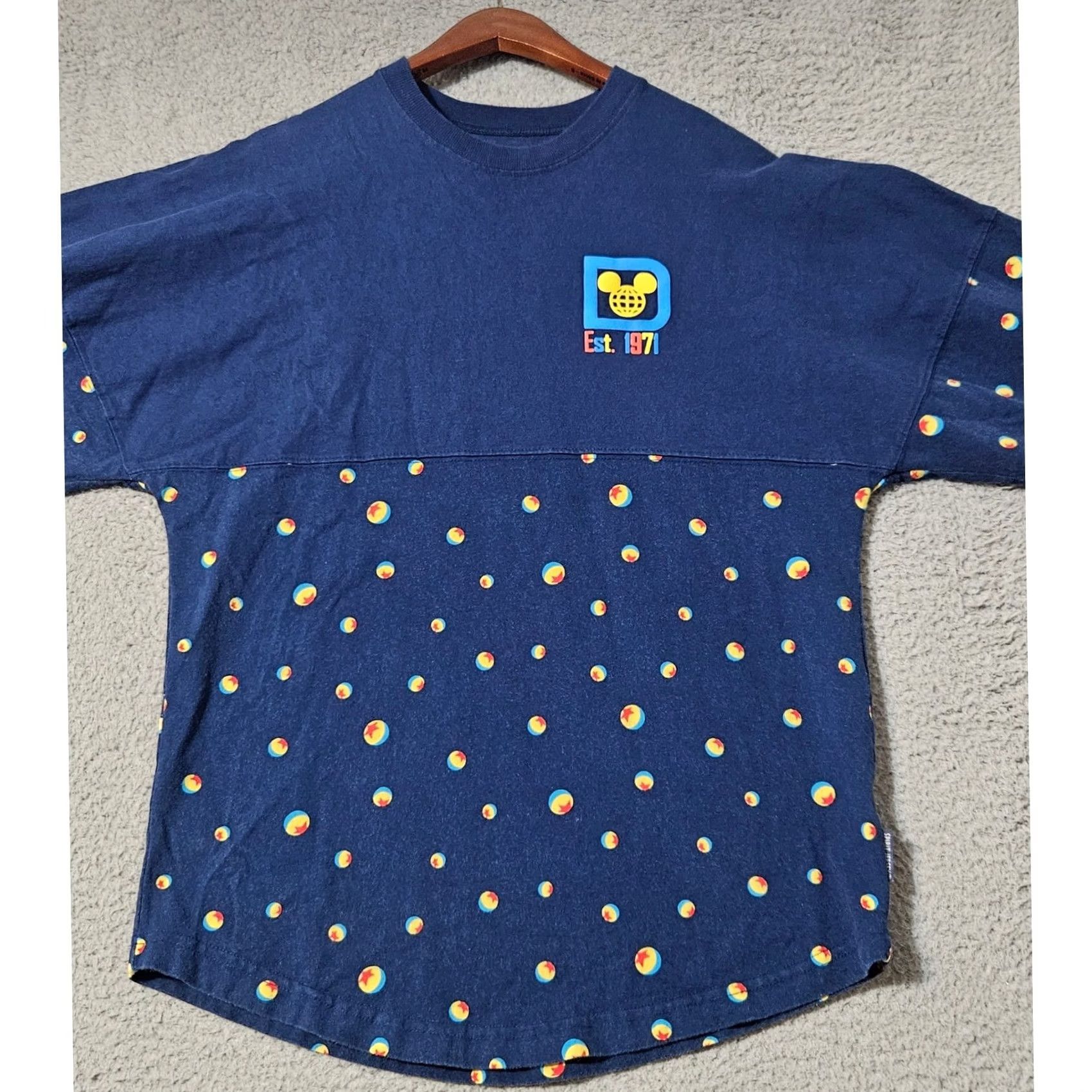 Disney Pixar Luxo Ball Spirit Jersey Dark Blue Walt Disney World Parks XS Size US XS / EU 42 / 0 - 4 Thumbnail