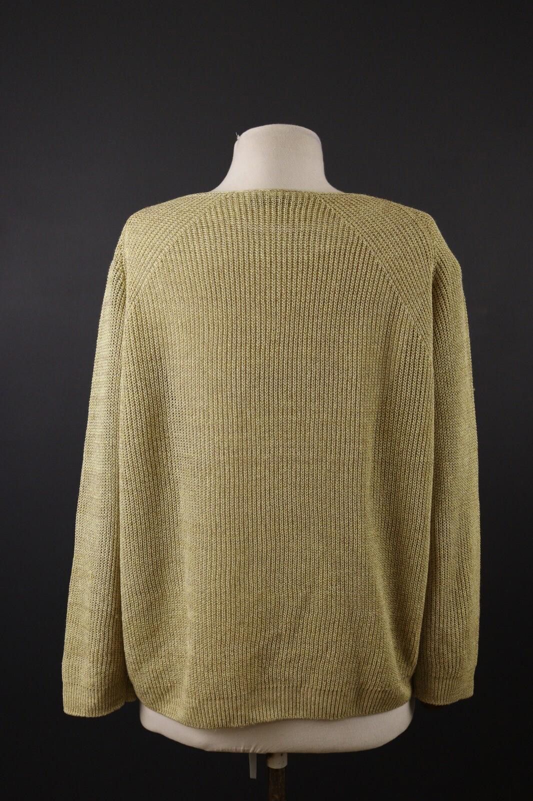 Designer Le Tricot Perugia Beige Oversized Knit Sweater Size L Size L / US 10 / IT 46 - 6 Thumbnail