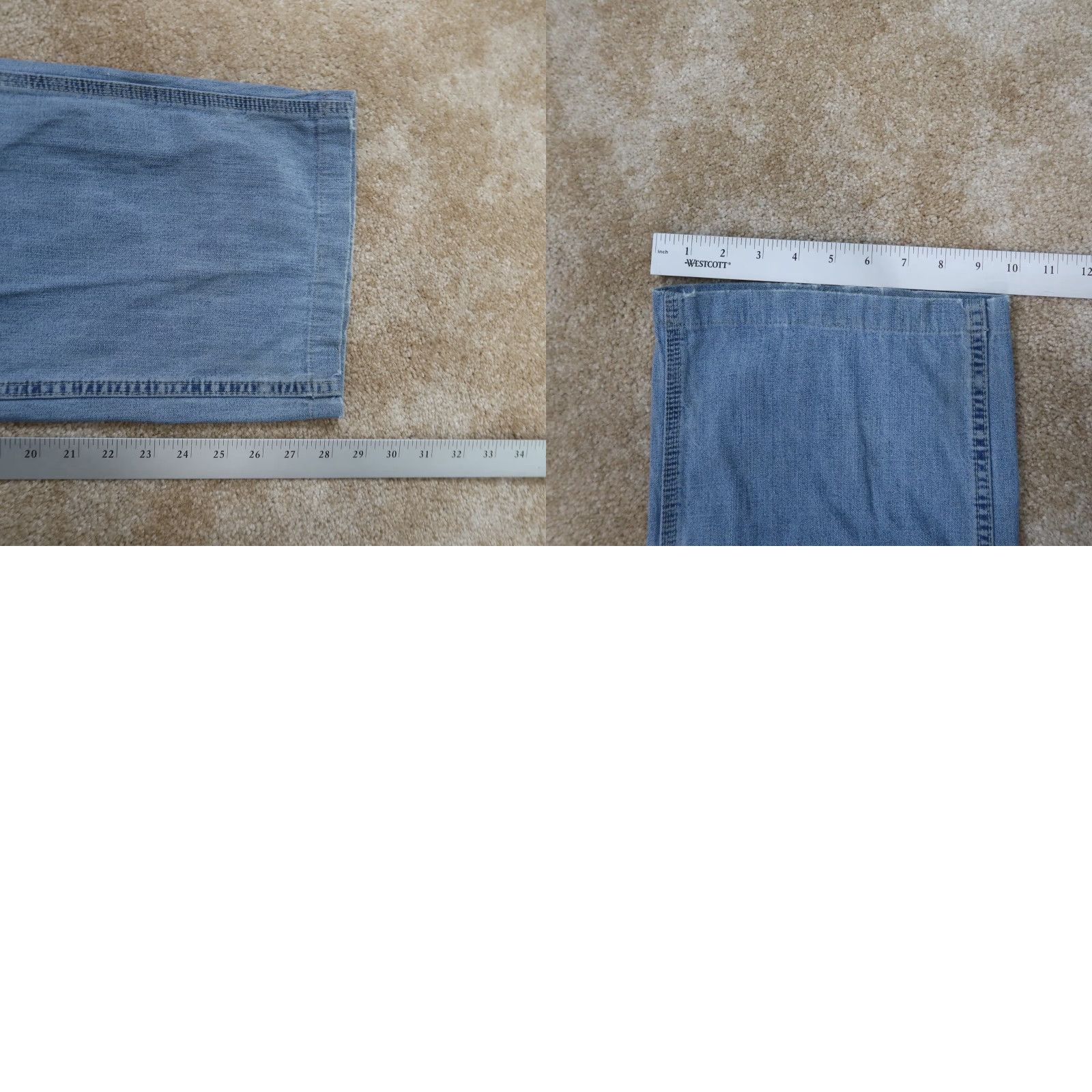 Levi's VINTAGE Levi's Loose Carpenter Jeans Mens 32x28 Distressed Denim Skater Baggy Levi's 550 80s 90s Streetwear Mens Jeans Size US 32 / EU 48 - 10 Thumbnail