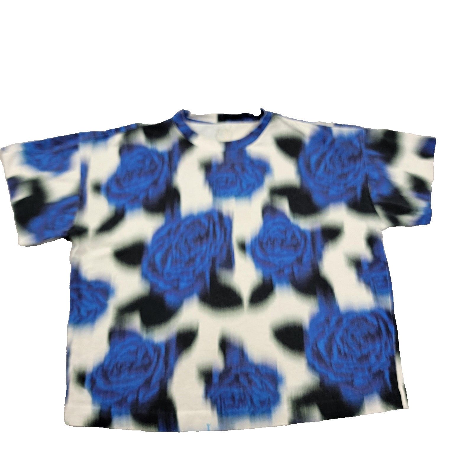Kenzo Kenzo Shirt Mens Medium Blurry Rose Floral Graphic Tiger 977 Size US M / EU 48-50 / 2 - 1 Thumbnail