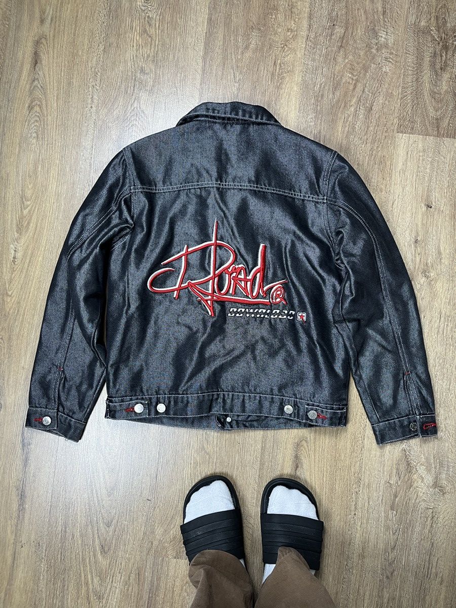Japanese Brand ➕ vintage shiny denim jacket skate style Japanese brand Size M / US 6-8 / IT 42-44 - 1 Thumbnail