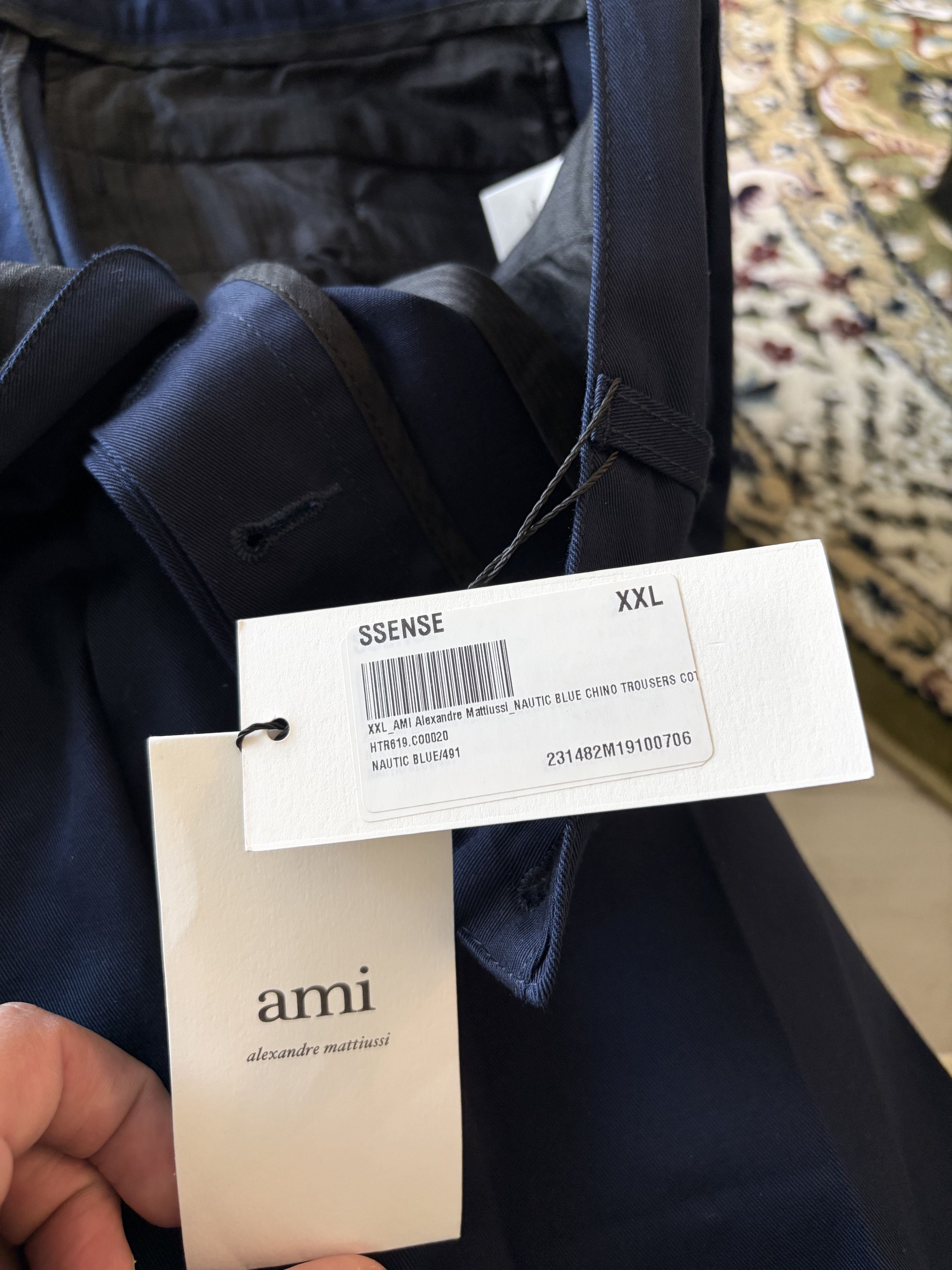 AMI *MSG TO OFFER* Ami Paris Straight Leg Trousers BNWT Size US 36 / EU 52 - 8 Thumbnail