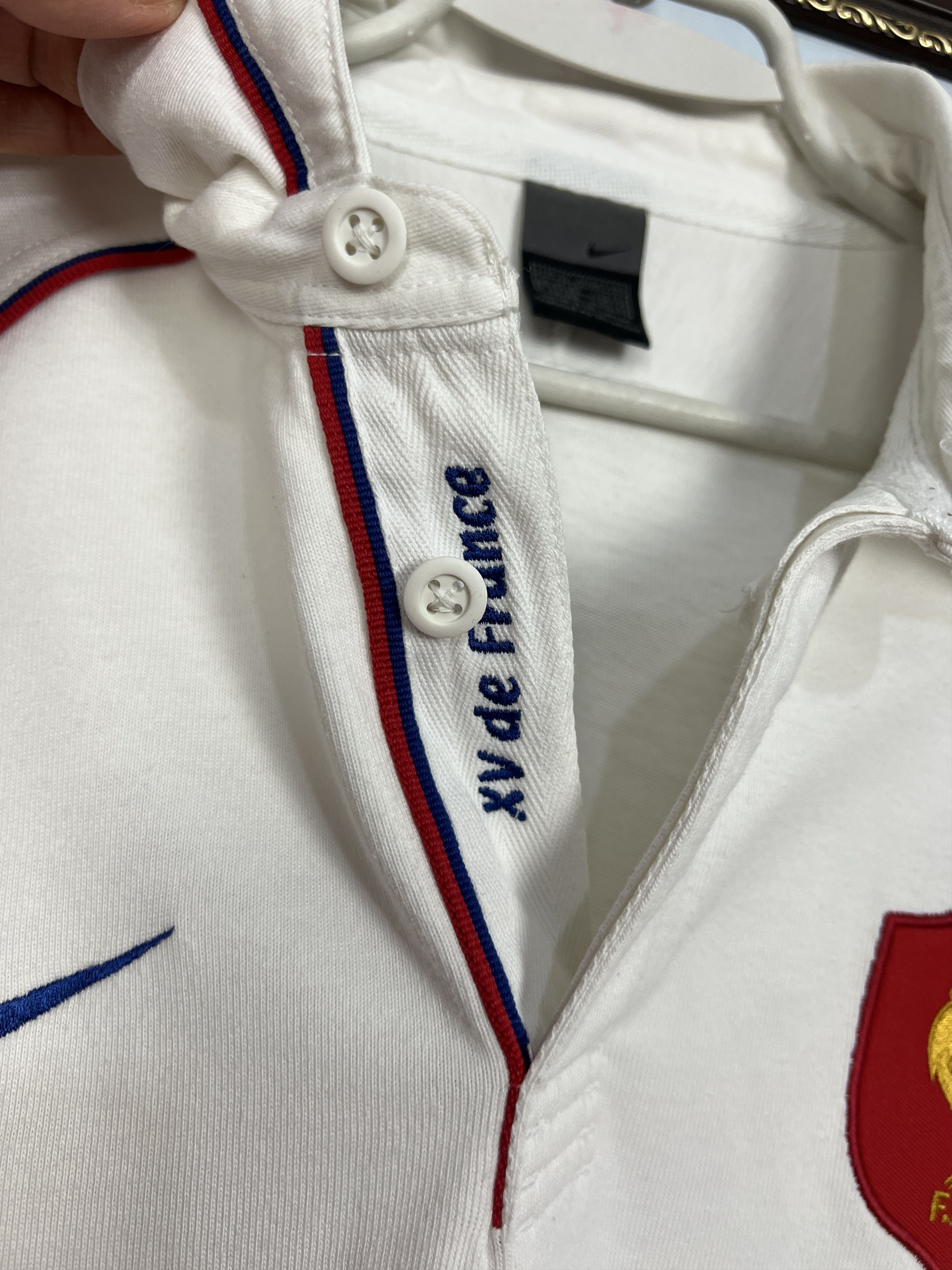 Nike Vintage 2000's France Rugby Union Long Sleeve Jersey Trikot Size US XL / EU 56 / 4 - 4 Thumbnail