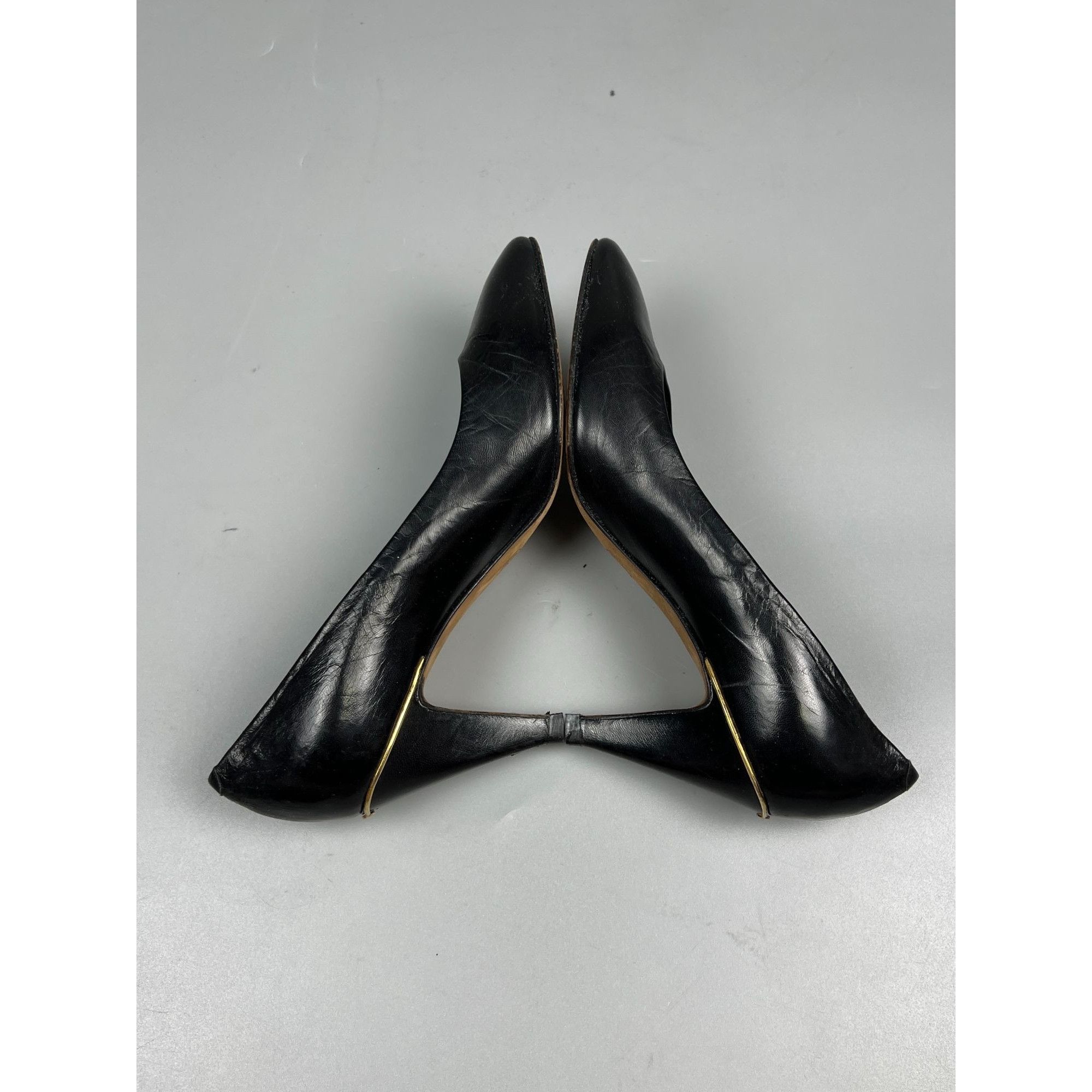 Gucci Gucci Vintage Pointed Toe Leather Pumps (Y1022) Size US 6 / IT 36 - 13 Thumbnail