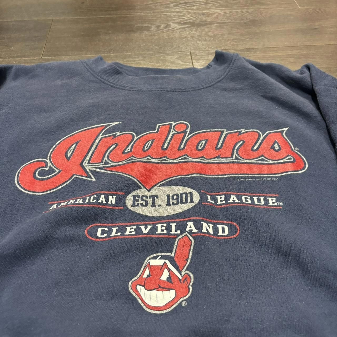 Lee Vintage Cleveland Indians Lee Sport Crewneck Sweatshirt XL Size US XL / EU 56 / 4 - 2 Thumbnail