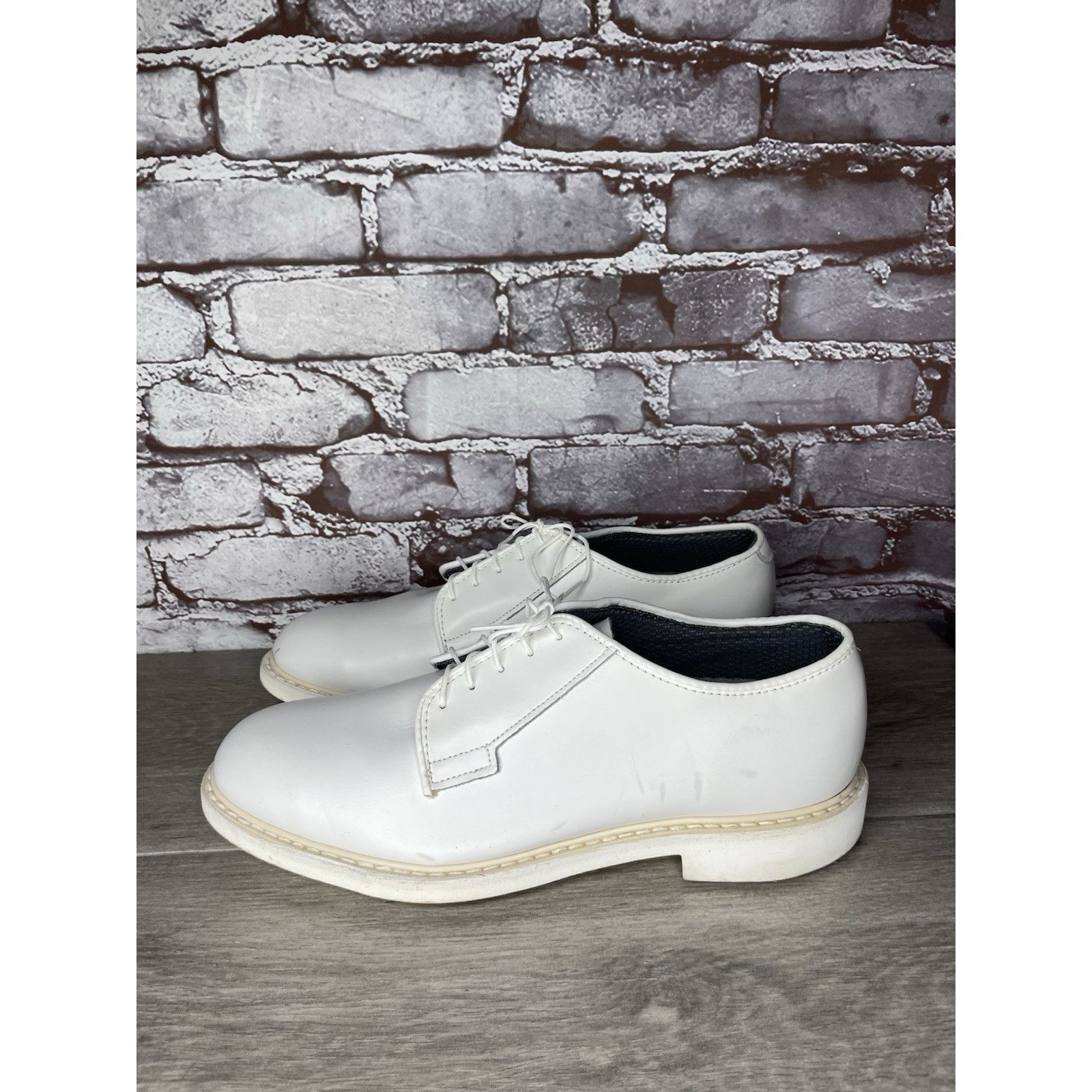 Altama Altama White Leather Oxford Dress Shoes Navy Military 629308 Size US 10 / EU 43 - 18 Thumbnail