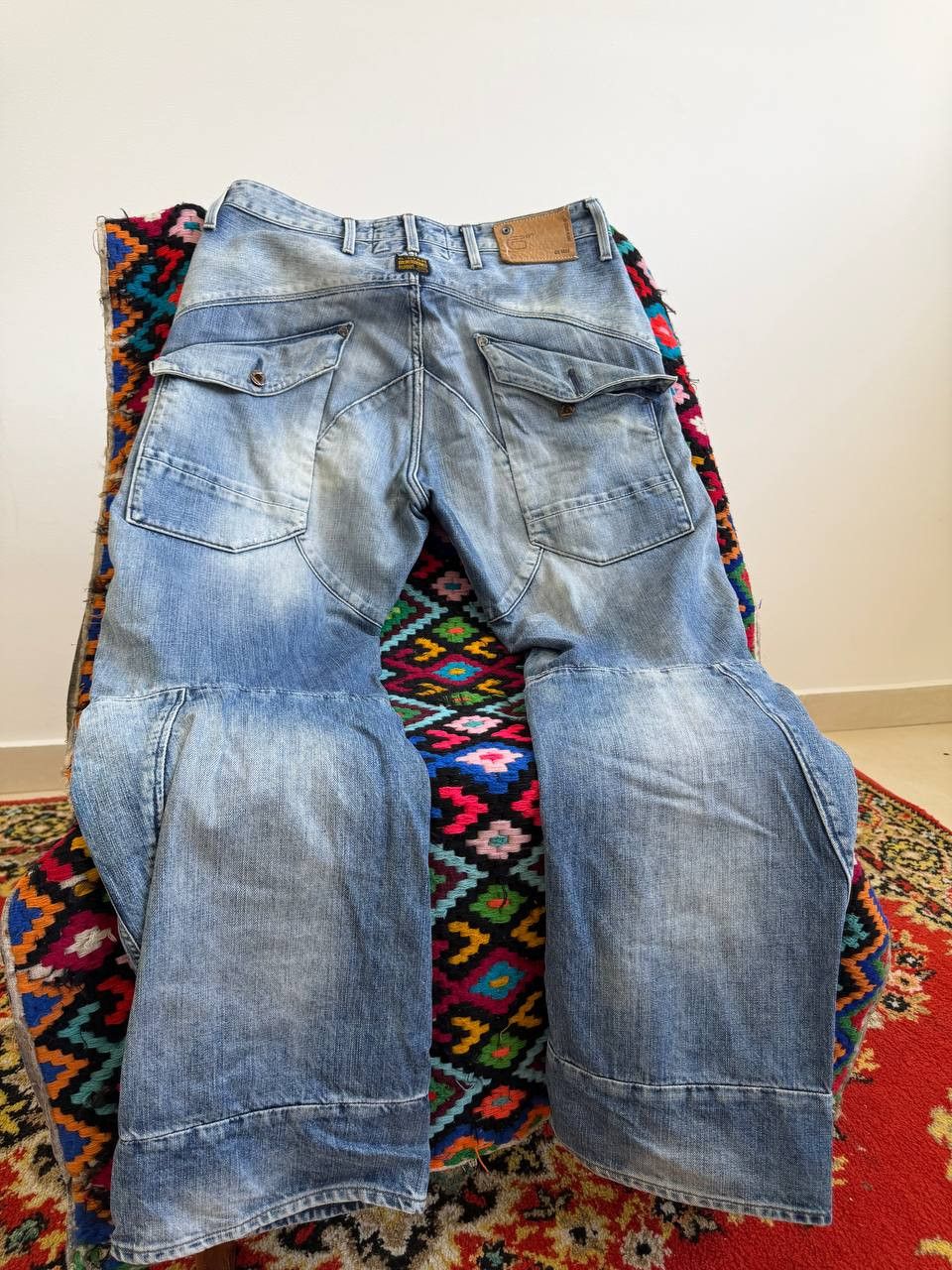G-Star Avant Garde Tornado Mart Balmain Style Biker Jeans Pants Size US 32 / EU 48 - 11 Thumbnail