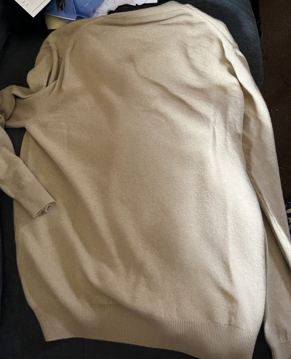 Comme des Garcons PLAY Comme des garcons play beige cardigan Size US XXL / EU 58 / 5 - 5 Thumbnail
