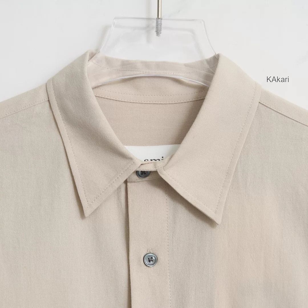 AMI Ami Paris Heart Embroidery Shirt Size US M / EU 48-50 / 2 - 2 Thumbnail