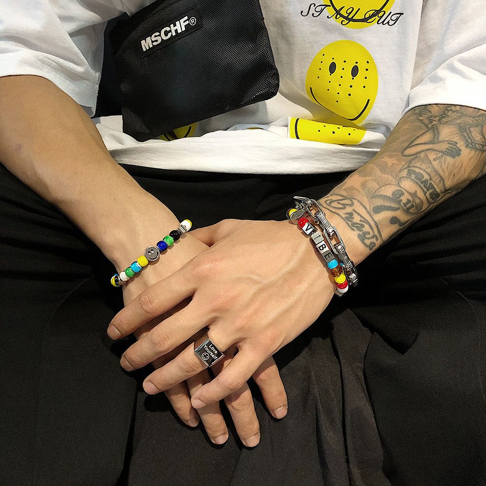 Jewelry Vibe Smile Bracelet Y2K Punk Chain Gotch Bracelets Chains Size ONE SIZE - 3 Thumbnail