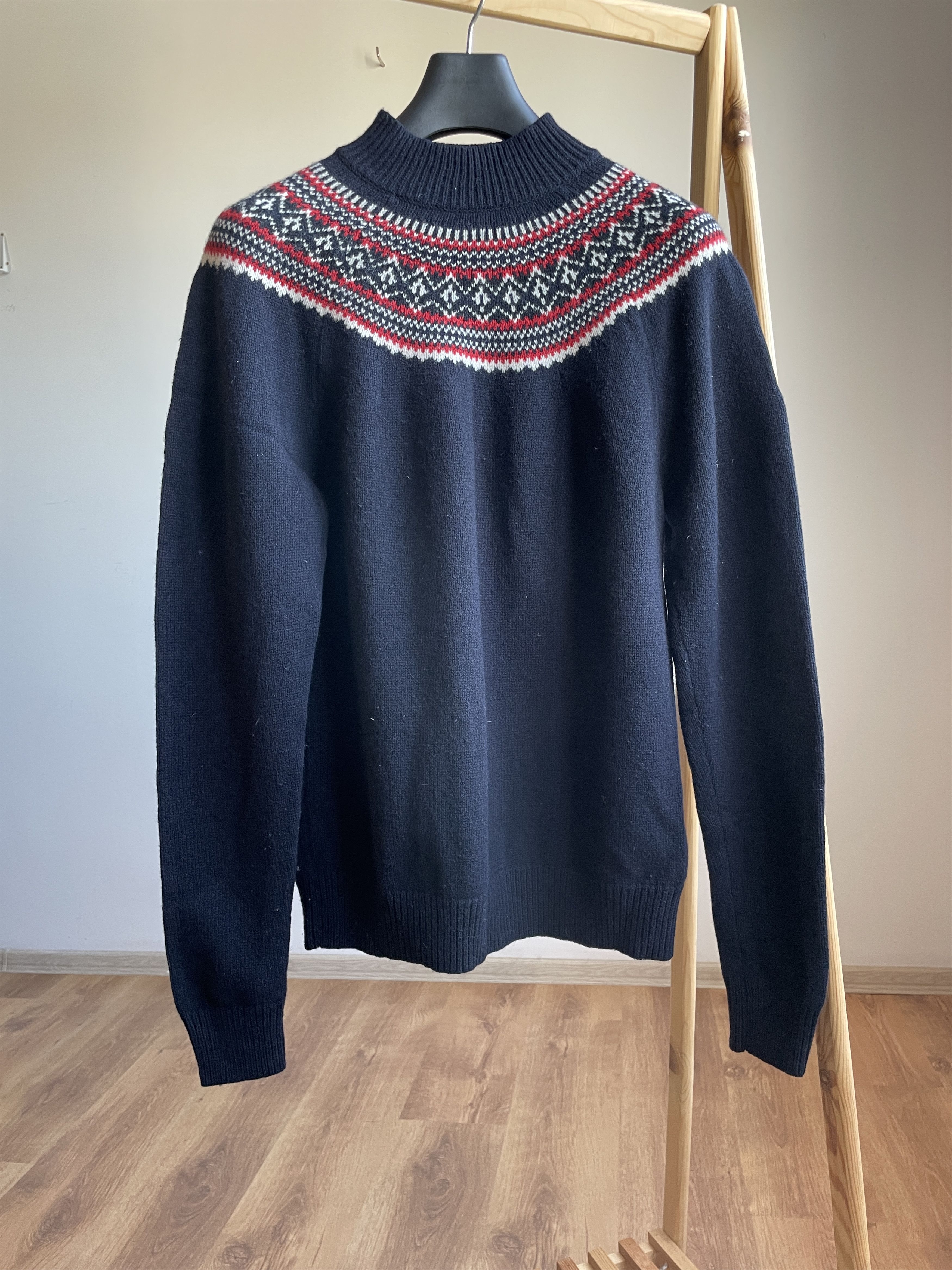 Uniqlo x J.W.Anderson Fair Isle Mock Neck Wool Sweater