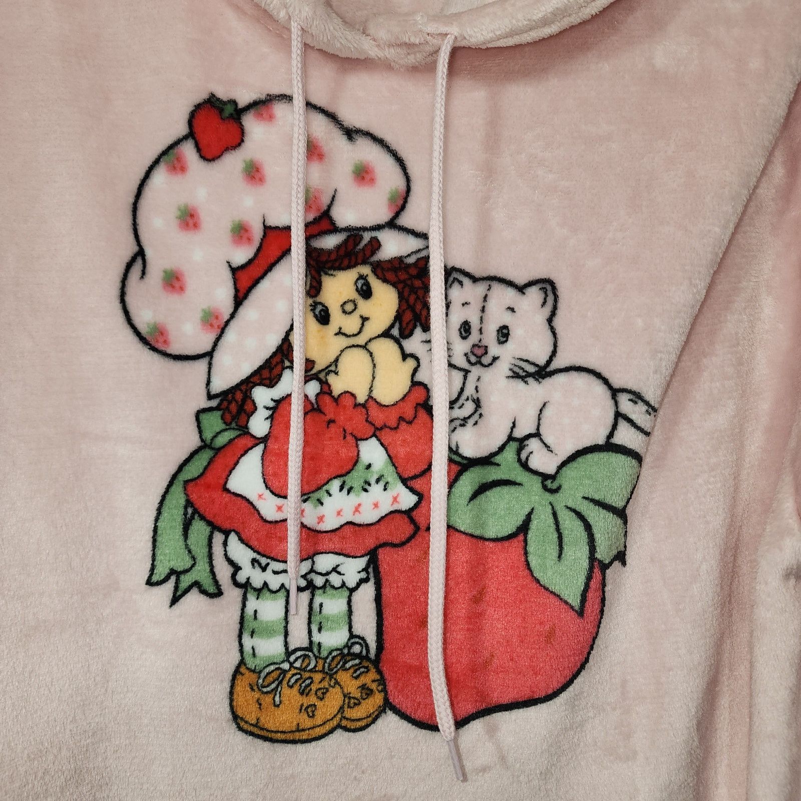Strawberry Strawberry shortcake fleece hoodie women's size Large Size L / US 10 / IT 46 - 2 Thumbnail