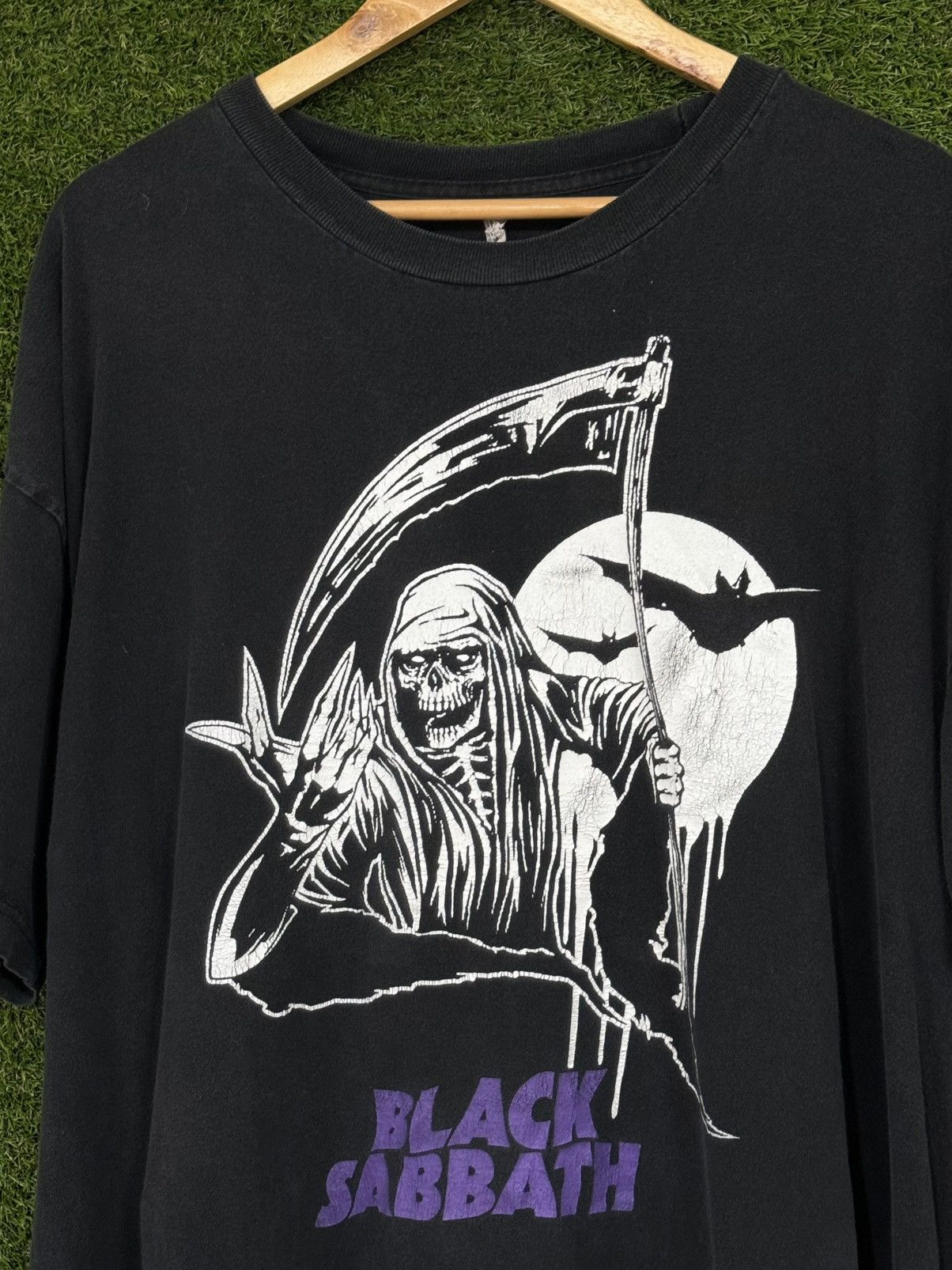 Vintage RARE Vintage Black Sabbath Grim Reaper Black Ozzy Tee 3XL Size US XXL / EU 58 / 5 - 2 Thumbnail