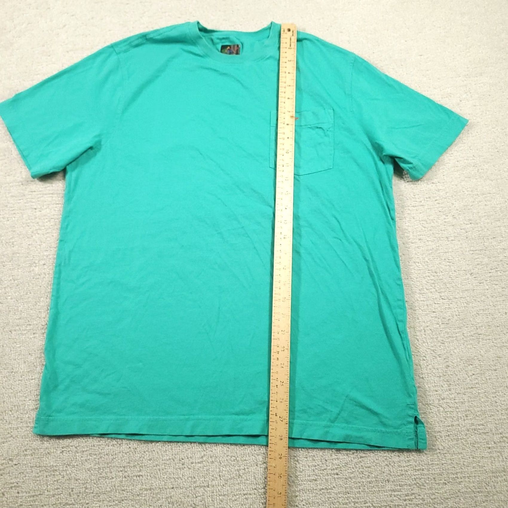 AQUA VINTAGE Greg Norman Pocket Tee Shirt Short Sleeve Sz L Bright Aqua Mens T-Shirt Cotton Pocket Short Sleeve Crew Neck 3XL Size US XXL / EU 58 / 5 - 5 Thumbnail