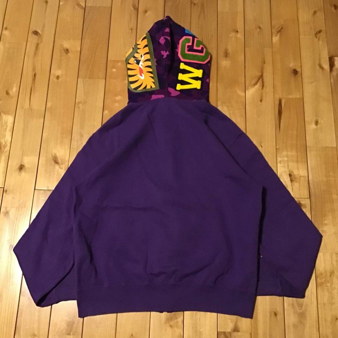 Bape × Nigo 2007 BAPE Purple camo shark full zip hoodie APE NIGO Size US M / EU 48-50 / 2 - 3 Thumbnail