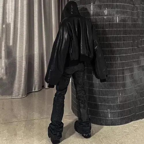 Jean Heavyweight washed and waxed micro flare hombre baggy jeans Size US 34 / EU 50 - 6 Thumbnail