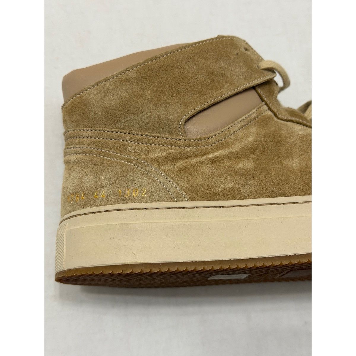 Common Projects COMMON PROJECTS TAN BBALL HIGH SUEDE SNEAKERS Size US 10 / EU 43 - 10 Thumbnail