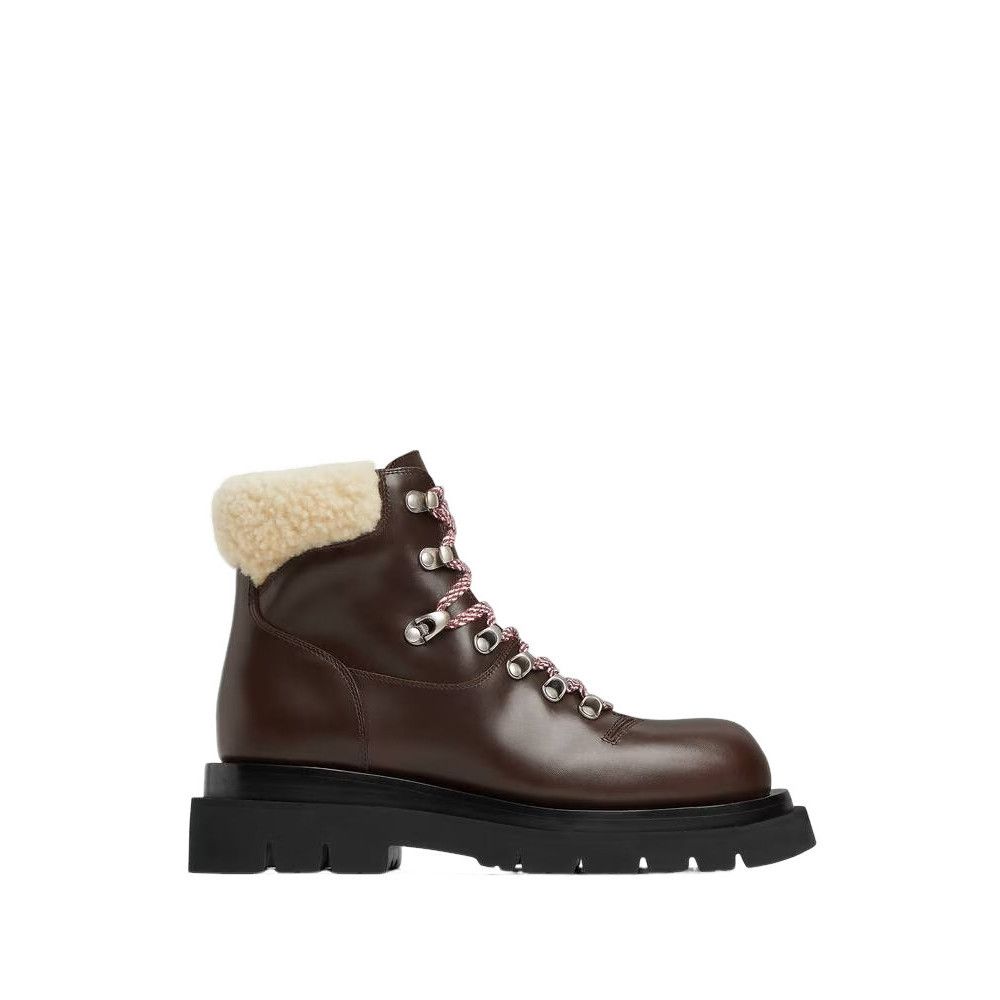 BOTTEGA VENETA Lug Hiking $1750 Toffee/Porridge Ankle Boots