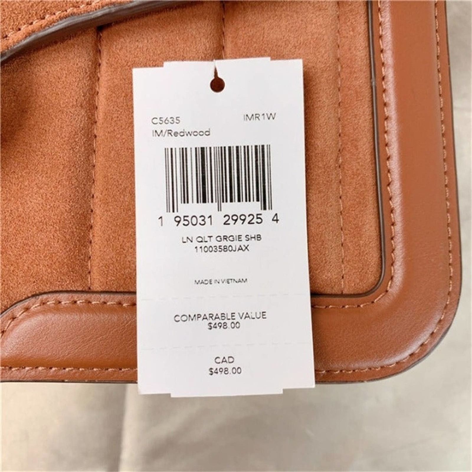 Coach Coach C5635 Georgie Shoulder Bag With Linear Quiltiing Size ONE SIZE - 6 Thumbnail