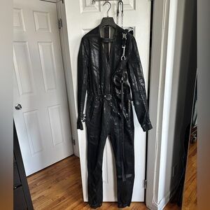 Rick Owens Drkshdw Eclipse Black Coated Denim Cargo Bodysuit /Bodybag M Size 28" / US 6 / IT 42 - 6 Thumbnail