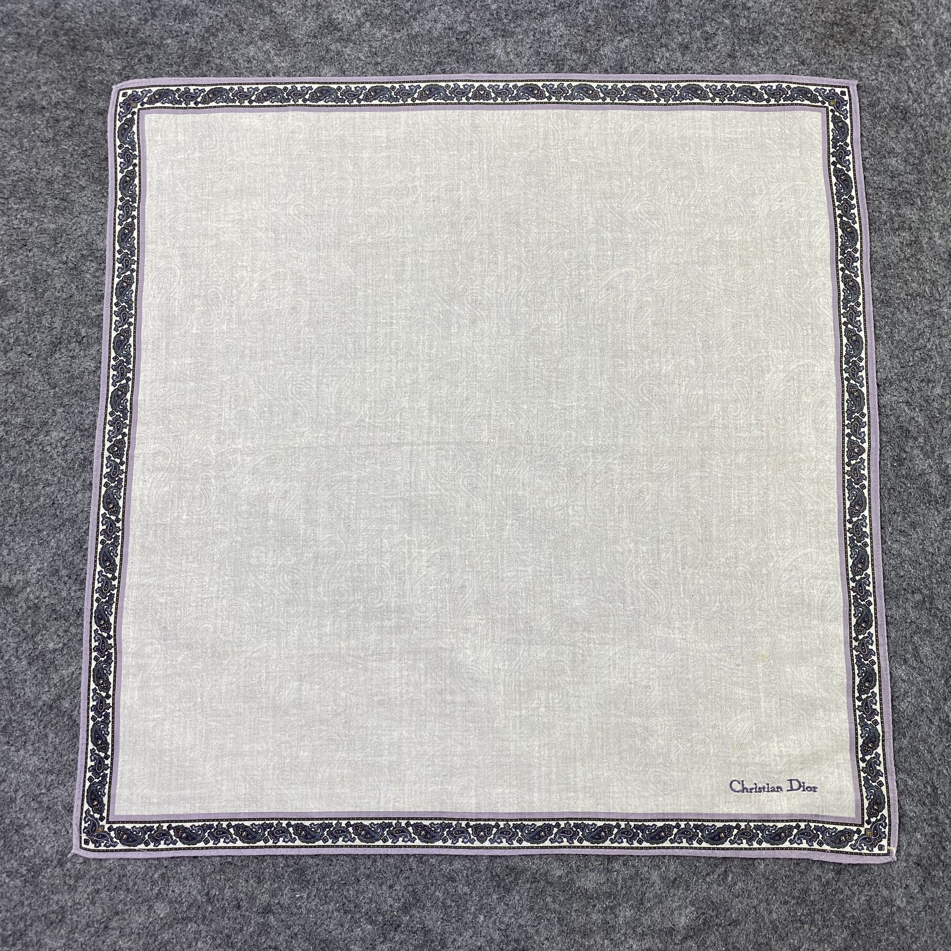 Vintage Christian Dior Handkerchief / Bandana / Neckerchief-B2209 Size ONE SIZE - 3 Thumbnail