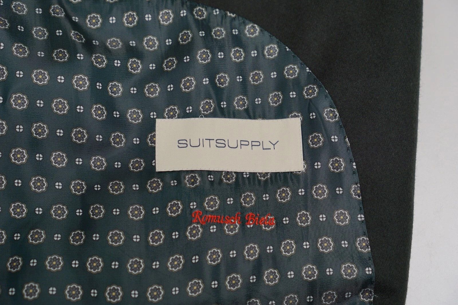 Suitsupply Men Suitsupply Blazer La Spalla Flannel Green Wool UK/US56 Size 54L - 4 Thumbnail