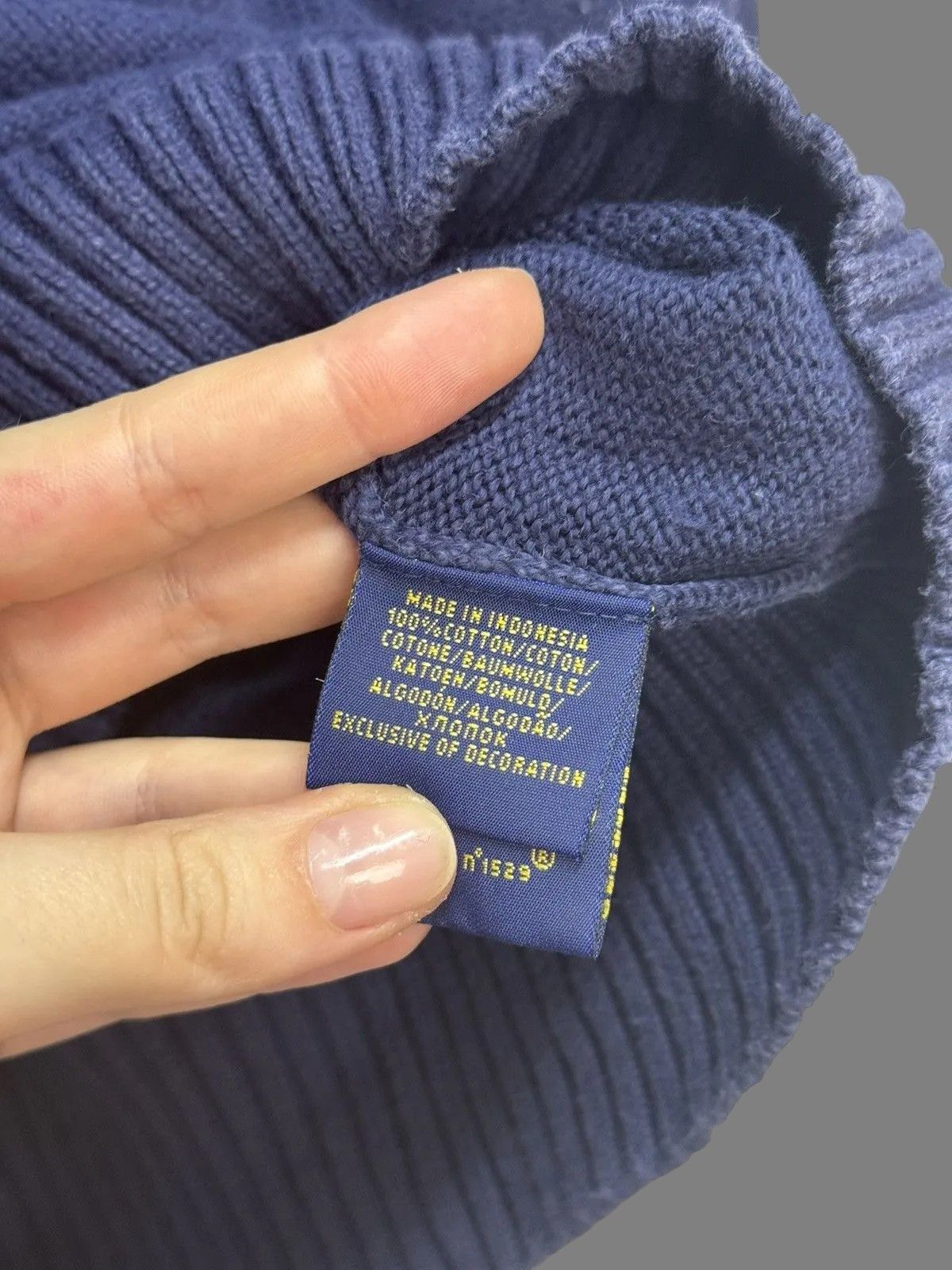RRL Ralph Lauren Y2K Polo Ralph Lauren Vintage Sweater Navy RRL Sk8 Size US XL / EU 56 / 4 - 10 Thumbnail