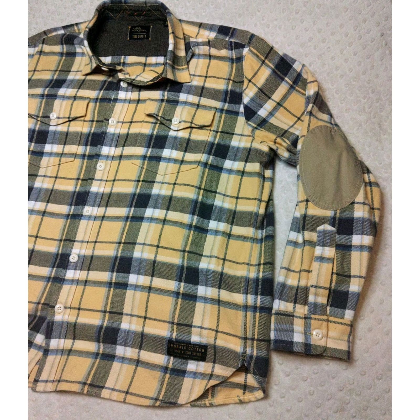 Vintage L.L.Bean Todd Snyder Heavyweight Flannel Shirt Men’s XL Buffalo Check Yellow Shirt Size US XL / EU 56 / 4 - 2 Thumbnail