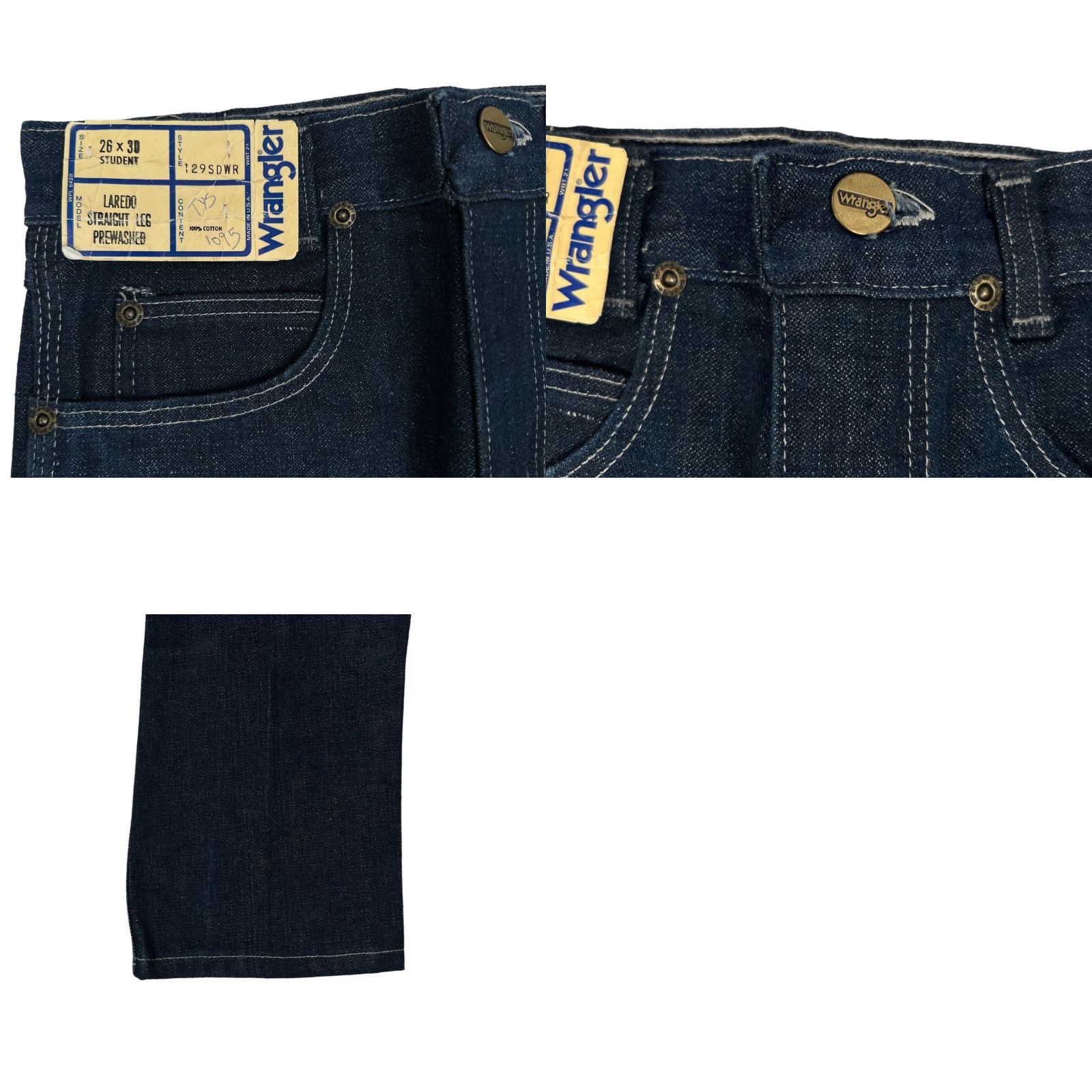 Wrangler VINTAGE Wrangler Laredo Straight Jeans Woman? Wait: Men's size 26x30 deadstock NWT USA made. Size US 26 / EU 42 - 8 Thumbnail