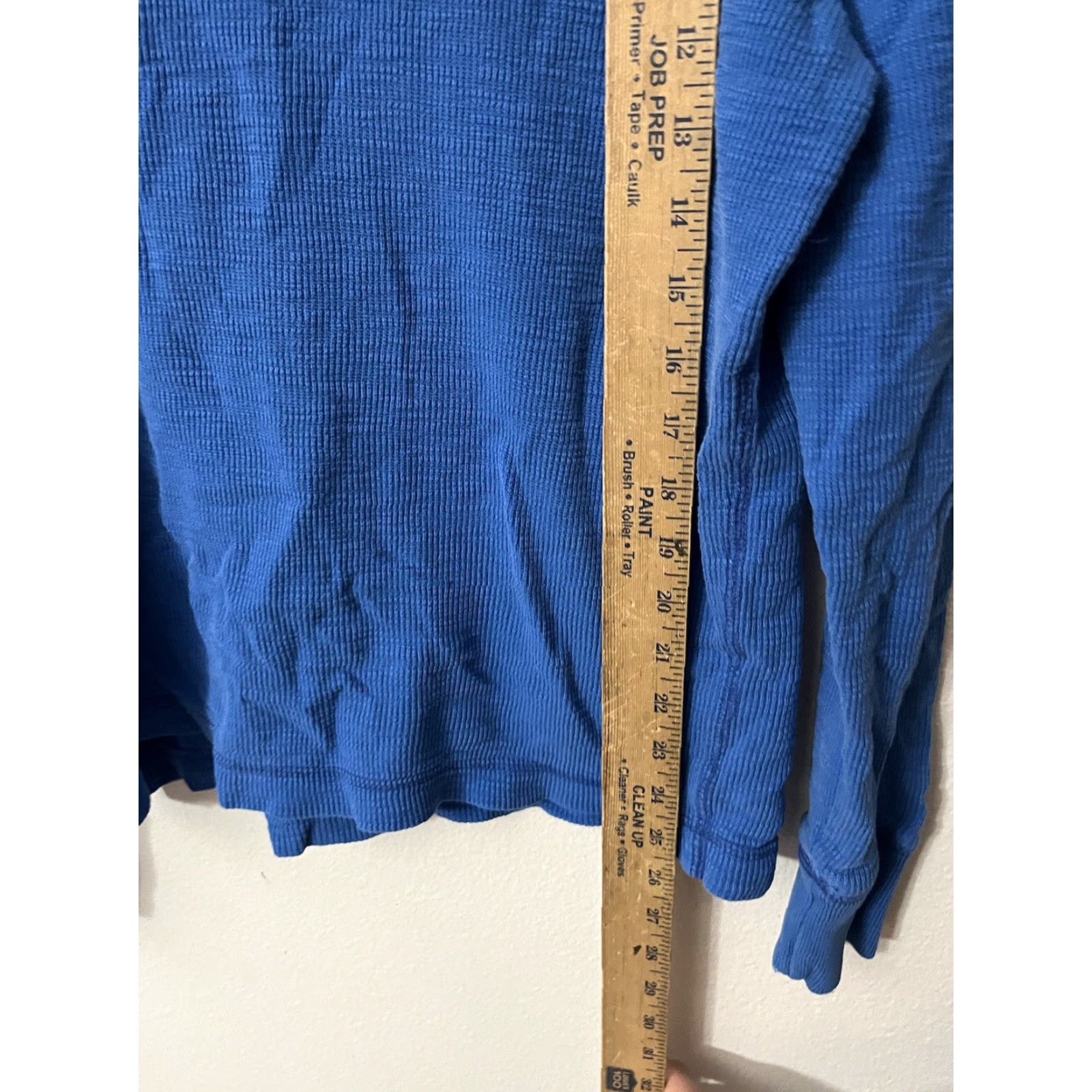 Aeropostale VINTAGE Grays Blue Waffle Thermal Shirt Hoodie M Pullover Men Medium Thermal Hoodie Pullover 90s Boys Mens Womens Fashion Shirts Size US M / EU 48-50 / 2 - 4 Thumbnail
