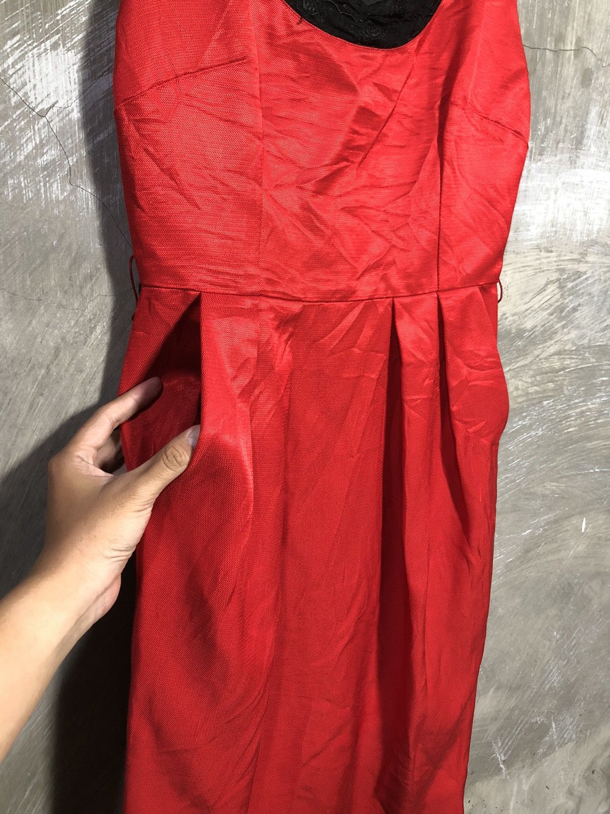 Designer × Dolce & Gabbana × Vintage Dolce & Gabbana Red Midi Dress Size XS / US 0-2 / IT 36-38 - 4 Thumbnail