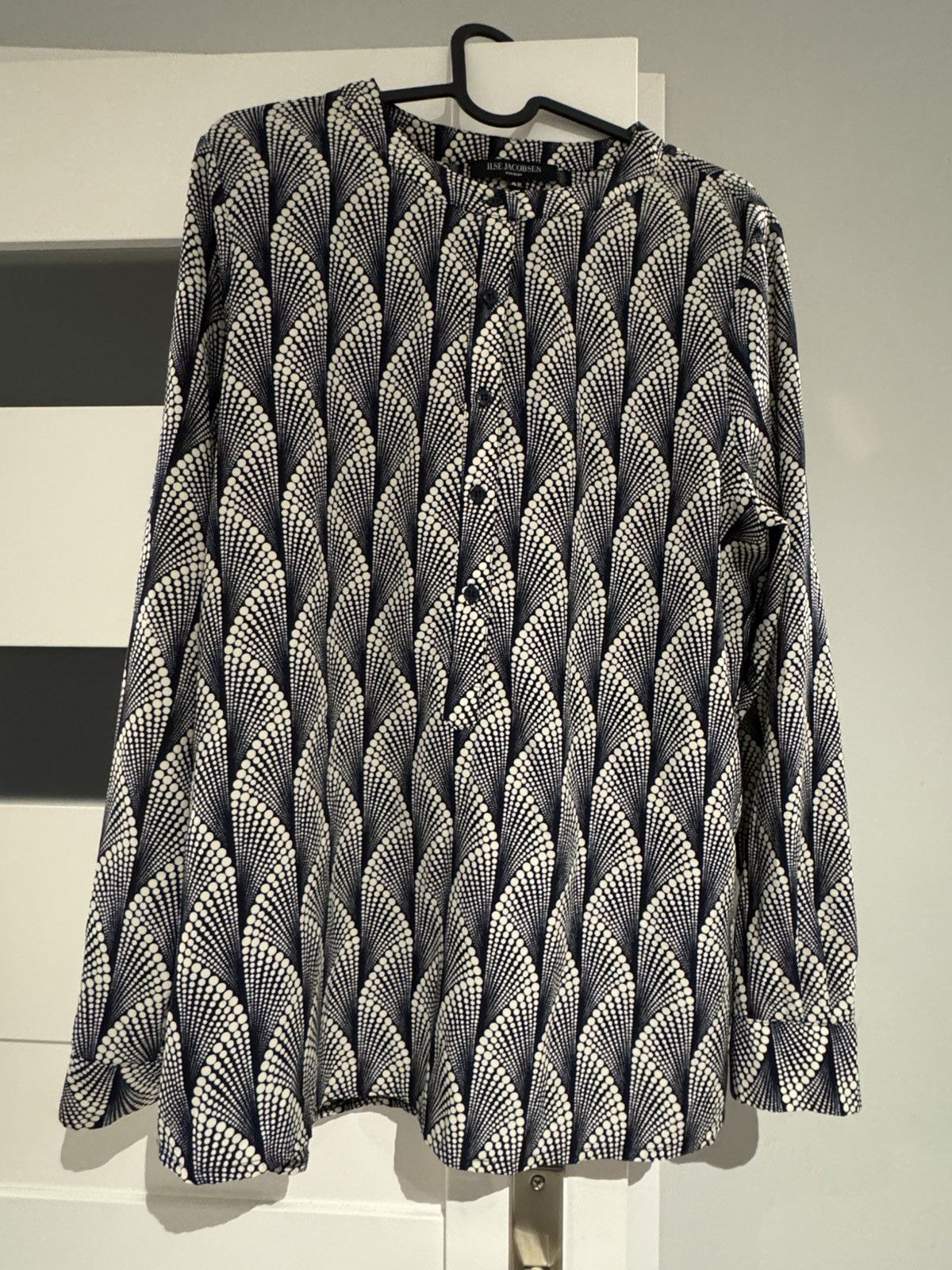 Ilse Jacobsen Ilse Jacobsen Patterned Blouse – Oversized Fit Size L / US 10 / IT 46 - 3 Thumbnail