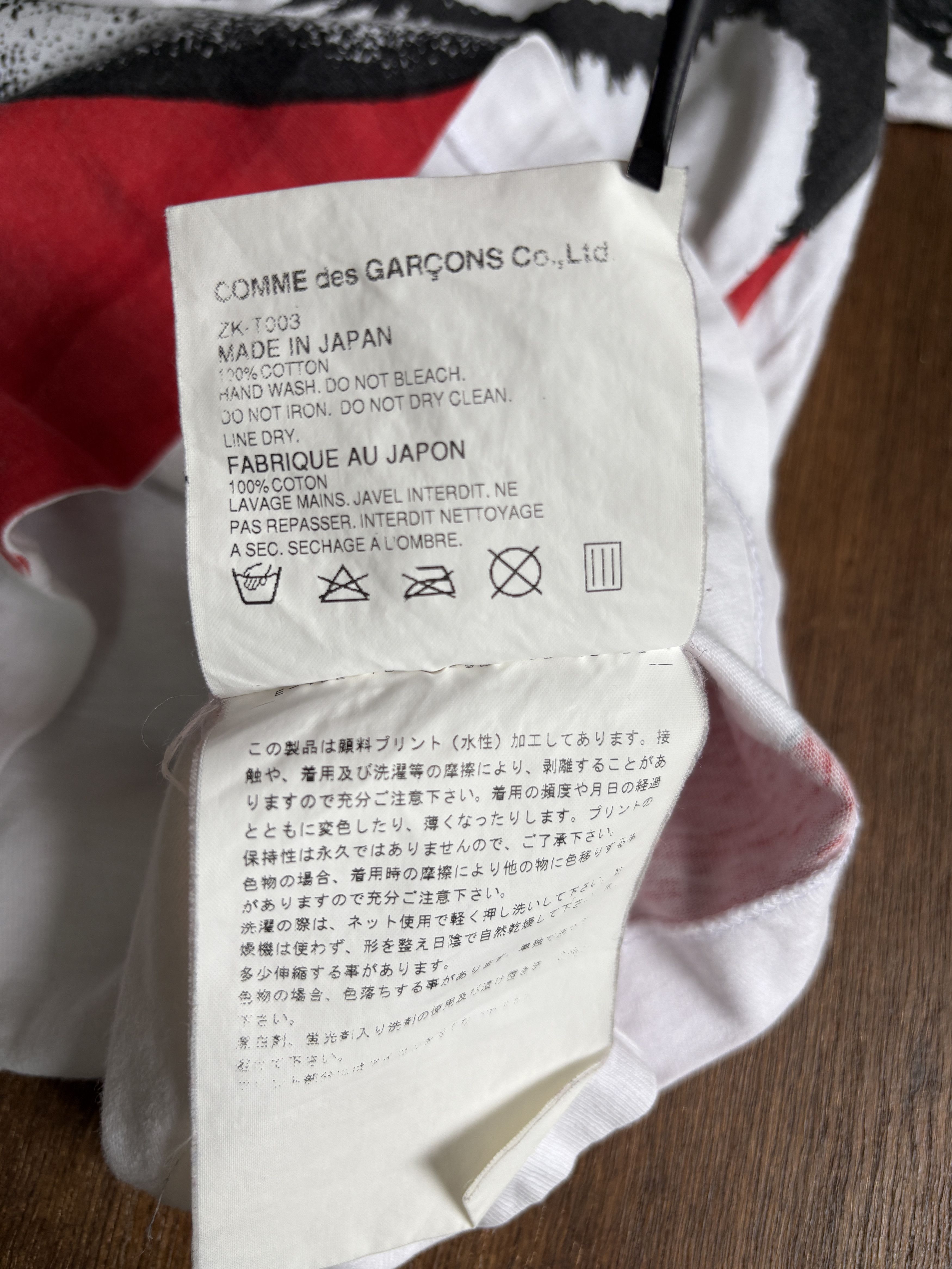 Comme des Garcons COMME des GARCONS Peggy Moffitt Tee Size US XS / EU 42 / 0 - 3 Thumbnail