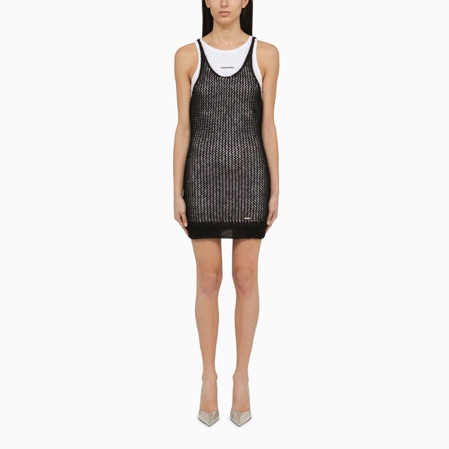 Dsquared2 o1d2blof0824 Mini Dress in Black Size M / US 6-8 / IT 42-44 - 1 Thumbnail