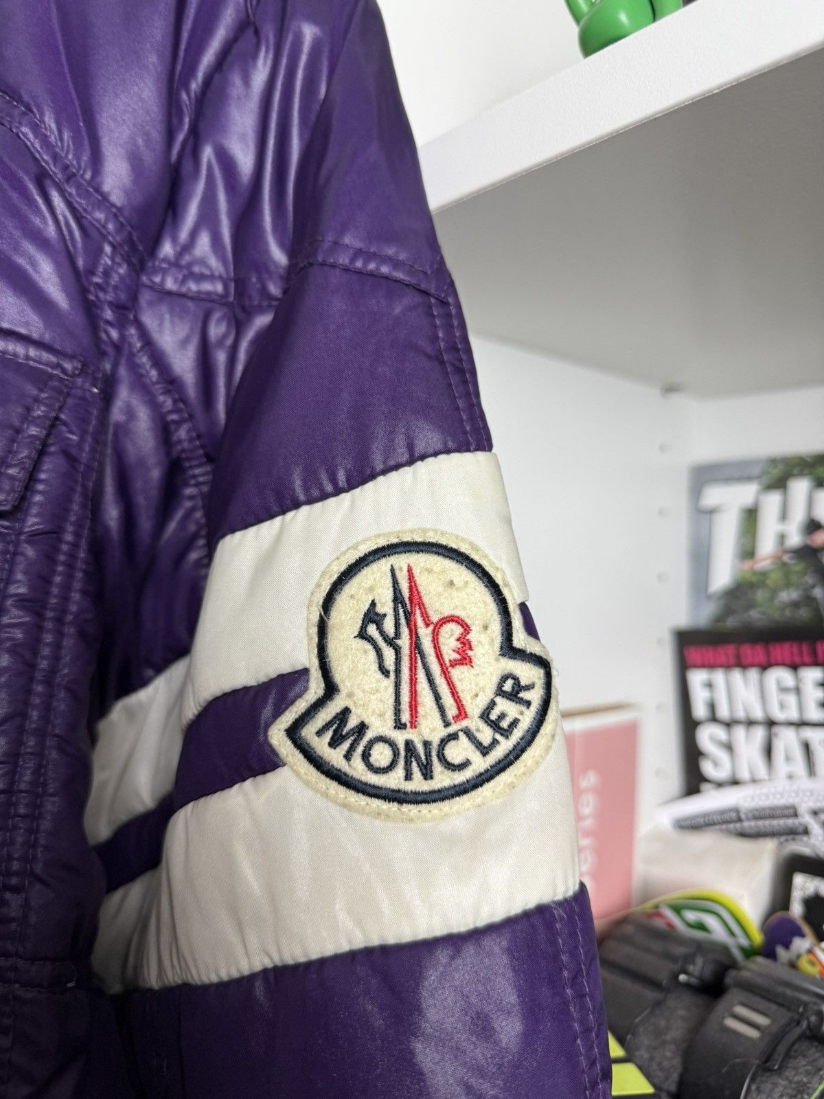 Designer × Moncler Moncler down puffer big logo jacket 4 M designer luxury dril Size US M / EU 48-50 / 2 - 4 Thumbnail