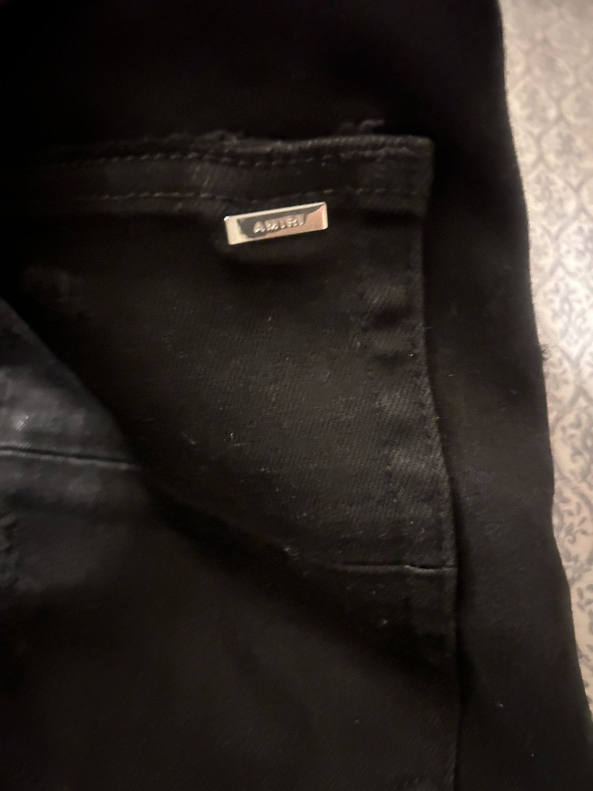 Amiri Black Crystal MX1 AMIRI Jeans Size US 31 - 6 Thumbnail