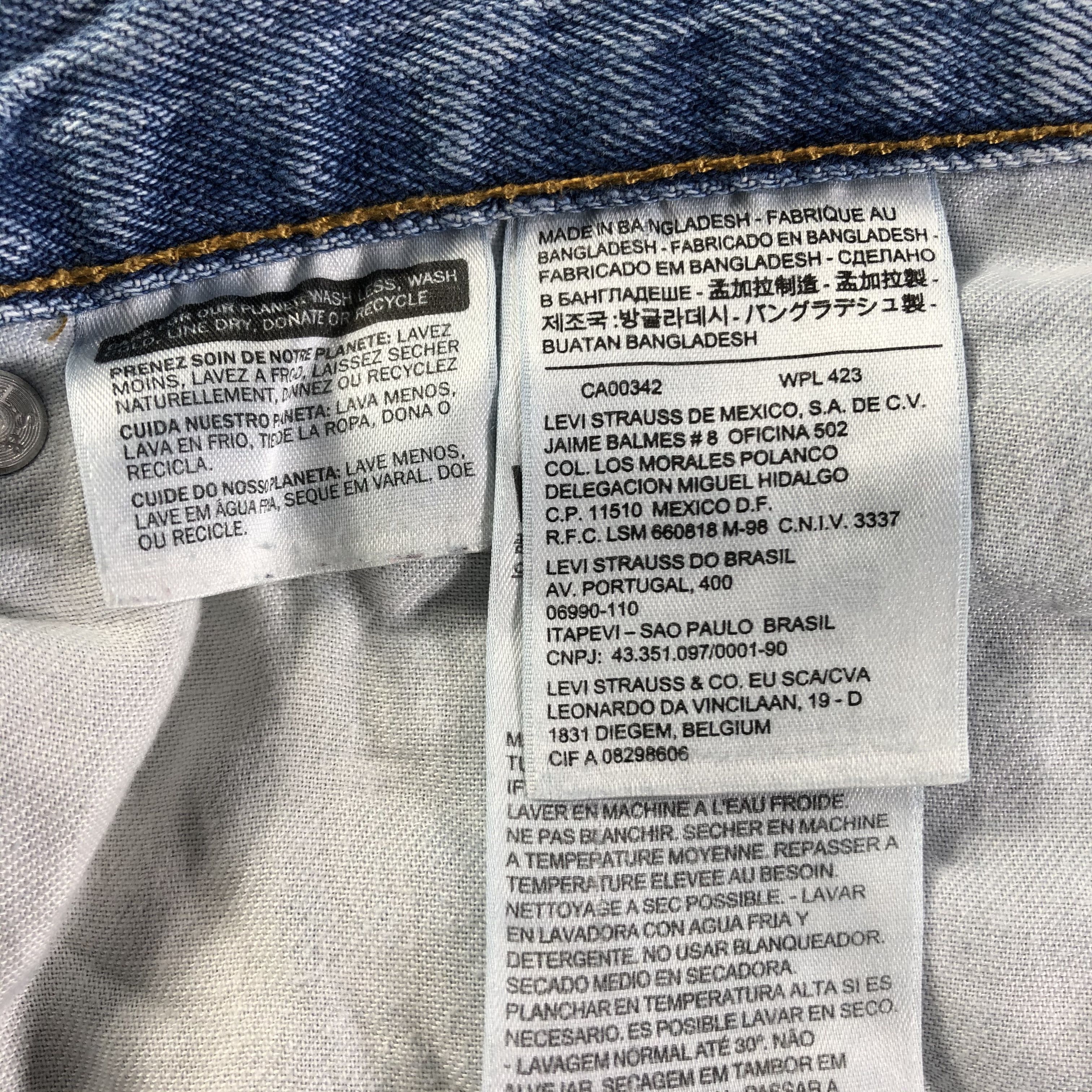 Levi's Vintage Light Wash Levis 505 Jeans-J3094 Size US 36 / EU 52 - 11 Thumbnail