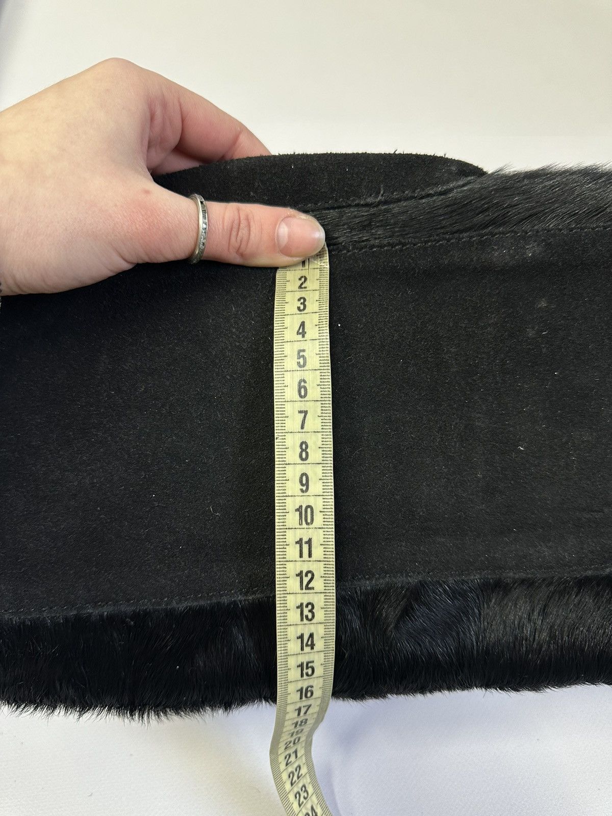 Celine Vintage 90s Fur Bag Celine Hobo IfSixWasNine Y2K AvantGarde Size ONE SIZE - 20 Thumbnail
