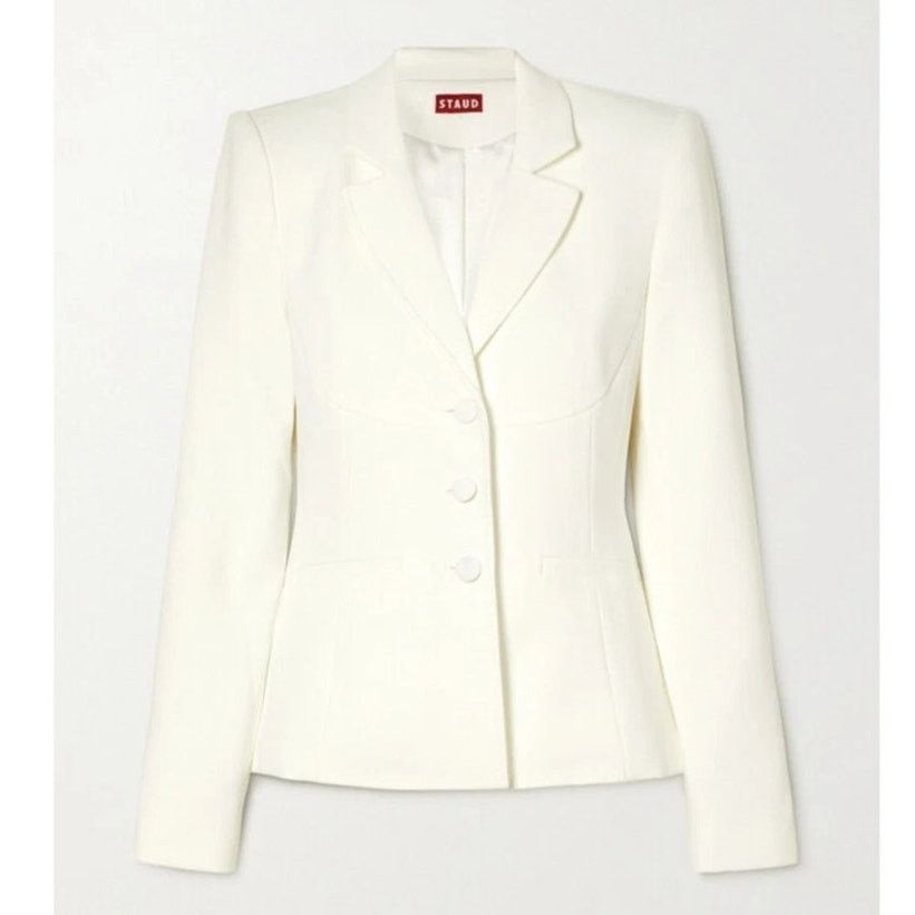 Staud STAUD Carson Paneled Stretch-Crepe Blazer Size Medium Size M / US 6-8 / IT 42-44 - 3 Thumbnail