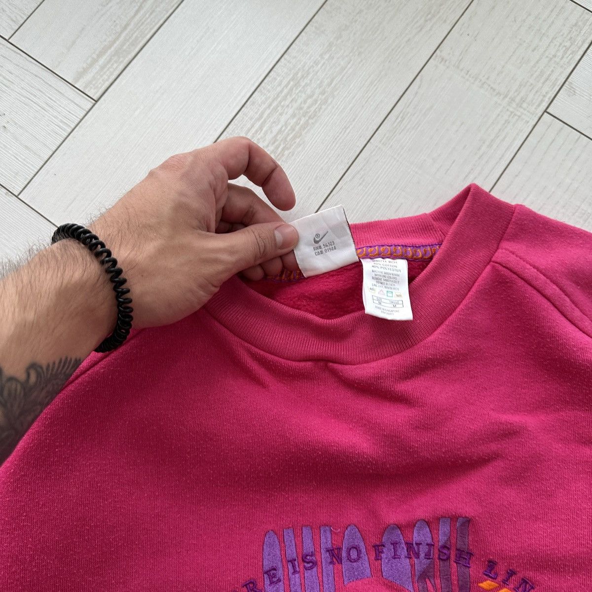 Nike Vintage 90s Nike There is no finish line y2k hype sweatshirt Size US M / EU 48-50 / 2 - 5 Thumbnail
