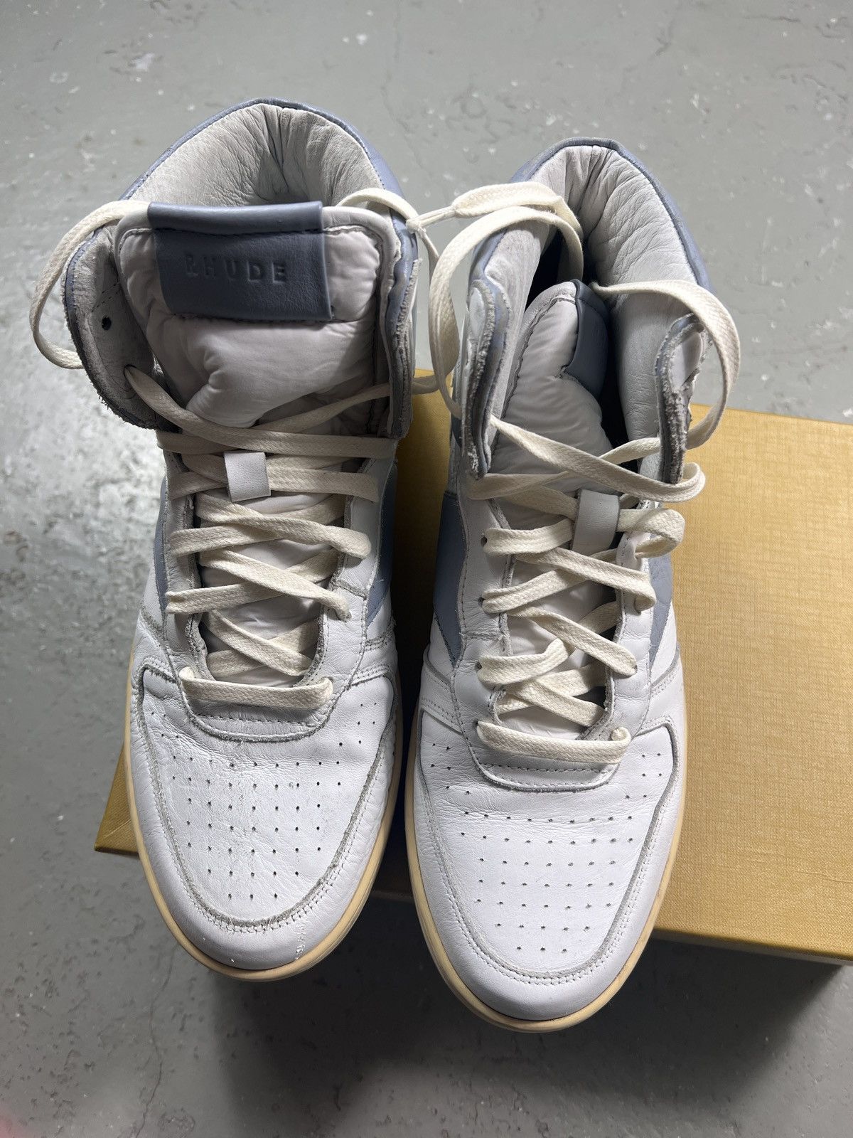 Rhude Rhude Rhecess High Top White/Blue Size 8 Size US 8 / EU 41 - 2 Thumbnail
