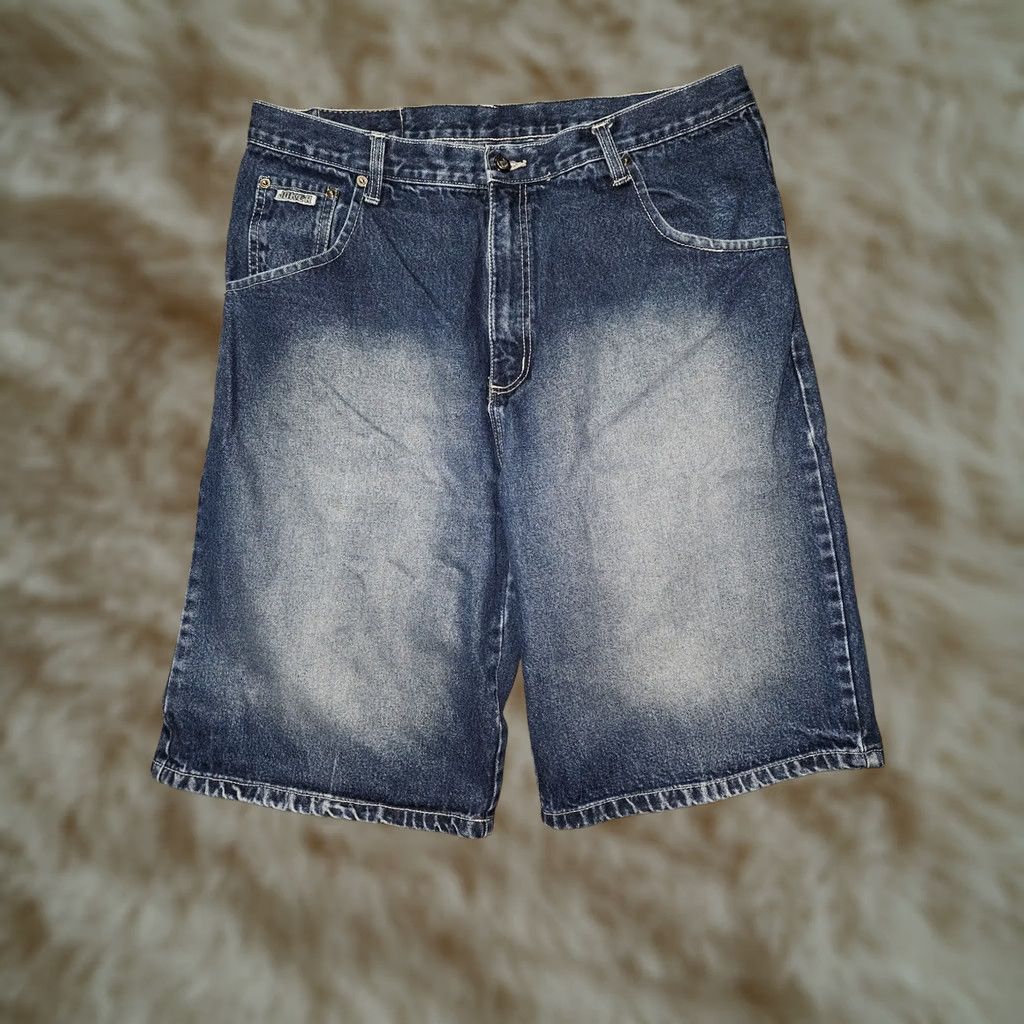 Vintage VINTAGE Joker Bermuda Shorts Mens 38 Blue Denim Baggy Hip Hop Relaxed Size US 38 / EU 54 - 1 Thumbnail