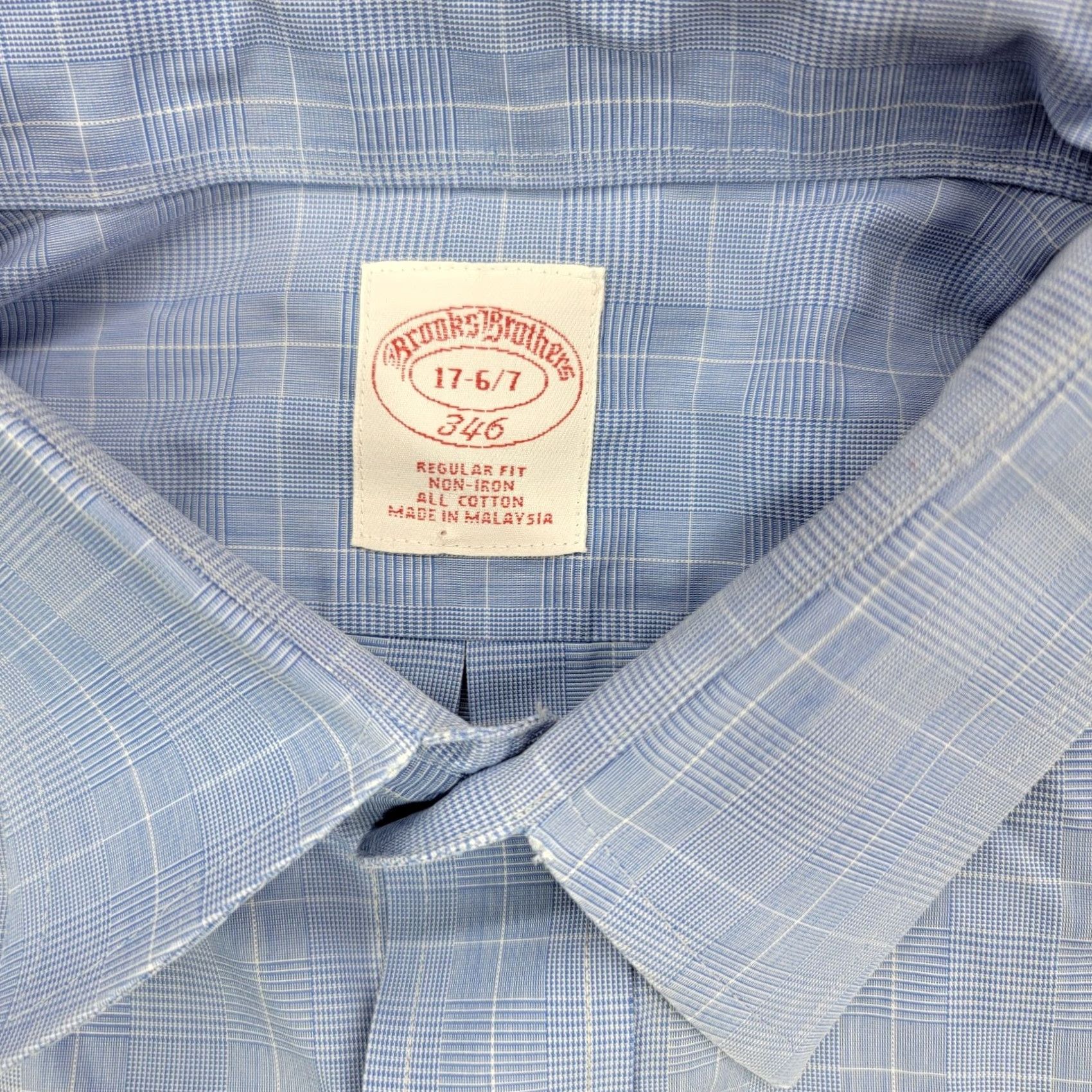 Brooks Brothers Brooks Brothers 346 Shirt Men Size 17 Blue Button Up Regular Fit No Iron -6/7 100% Cotton Dress Shirt Weekday Office Casual Business Ladies Mens Girls Size US XL / EU 56 / 4 - 2 Thumbnail