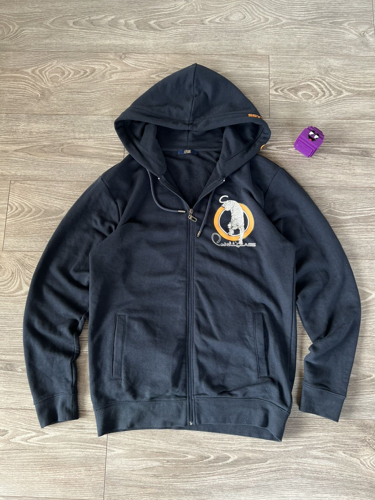 Cavalli Class Roberto Cavalli Class Tiger Logo Luxury Zip Hoodie Size US XL / EU 56 / 4 - 8 Thumbnail