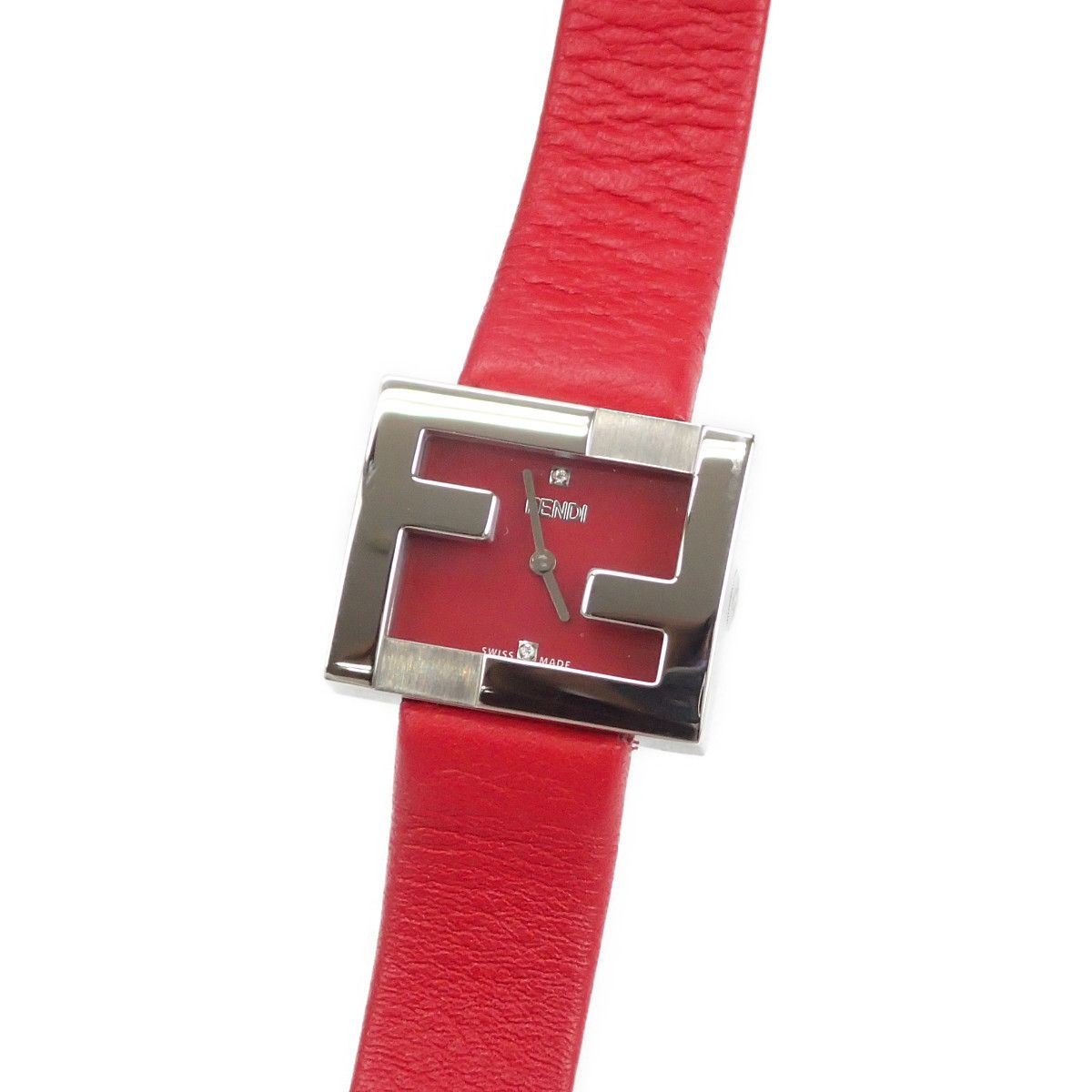 image of Fendi Quartz Fendimania Wrist Watch in Red, Women's