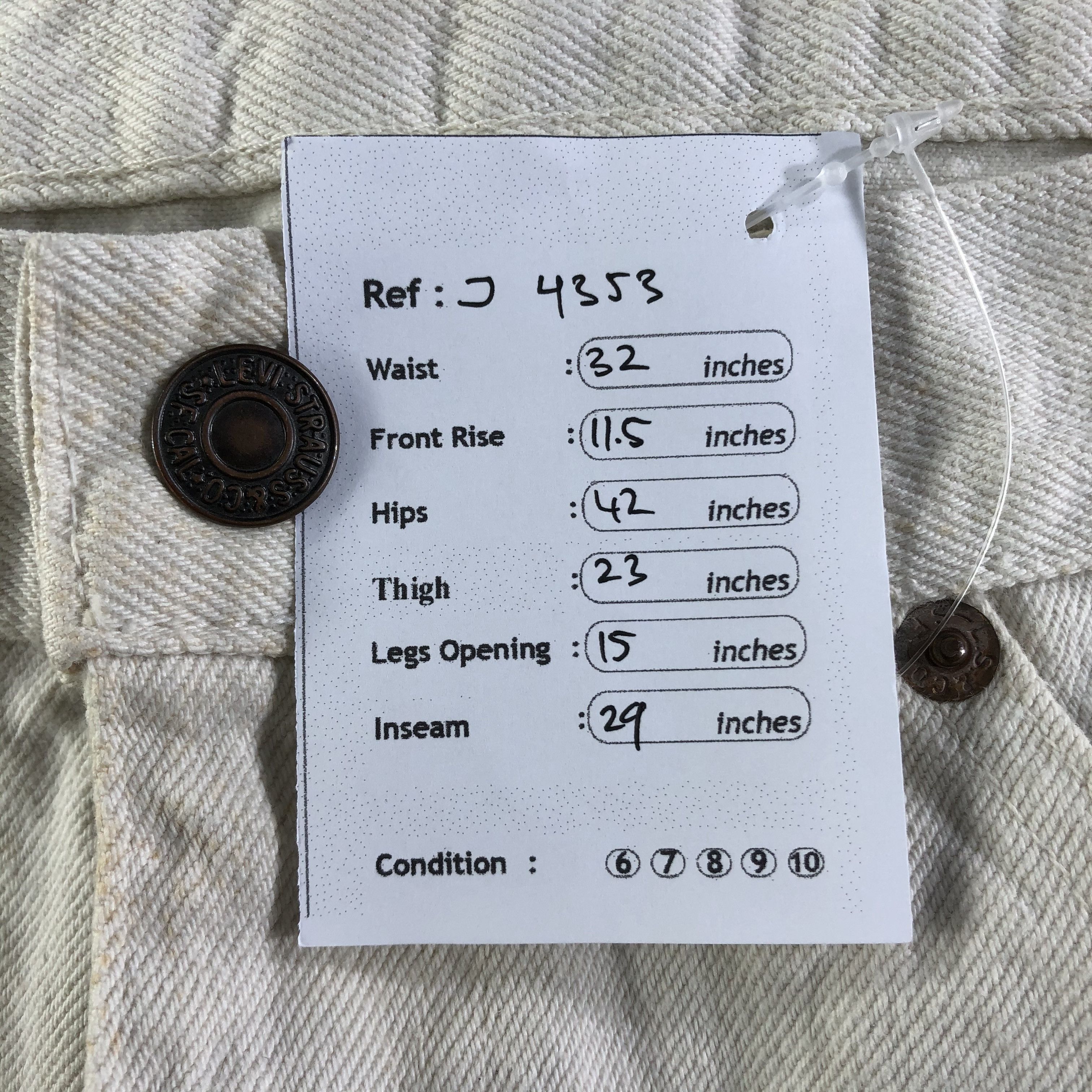 Levi's Vintage Levis Jeans-J4353 Size US 32 / EU 48 - 9 Thumbnail