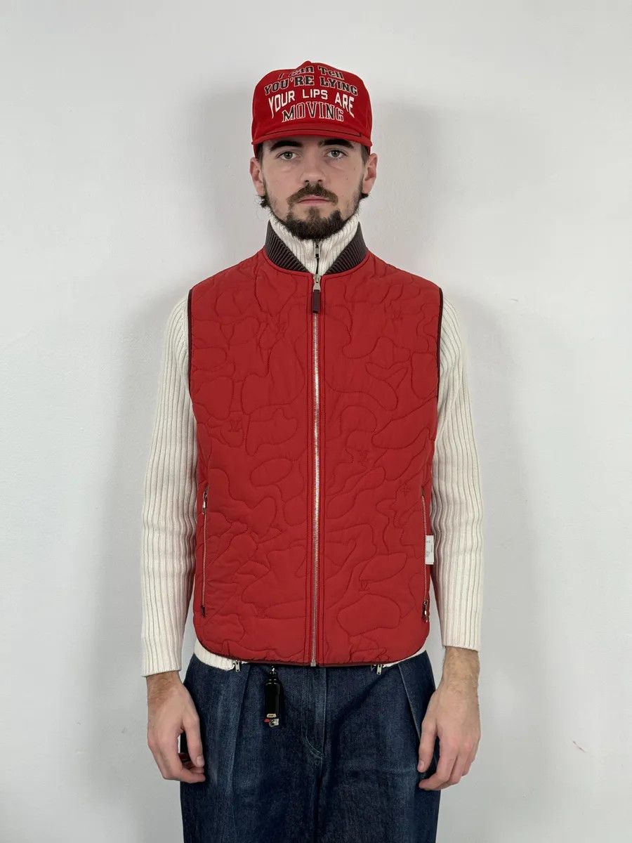 Louis Vuitton Louis Vuitton Red Abstract Camo Vest Size US M / EU 48-50 / 2 - 4 Thumbnail