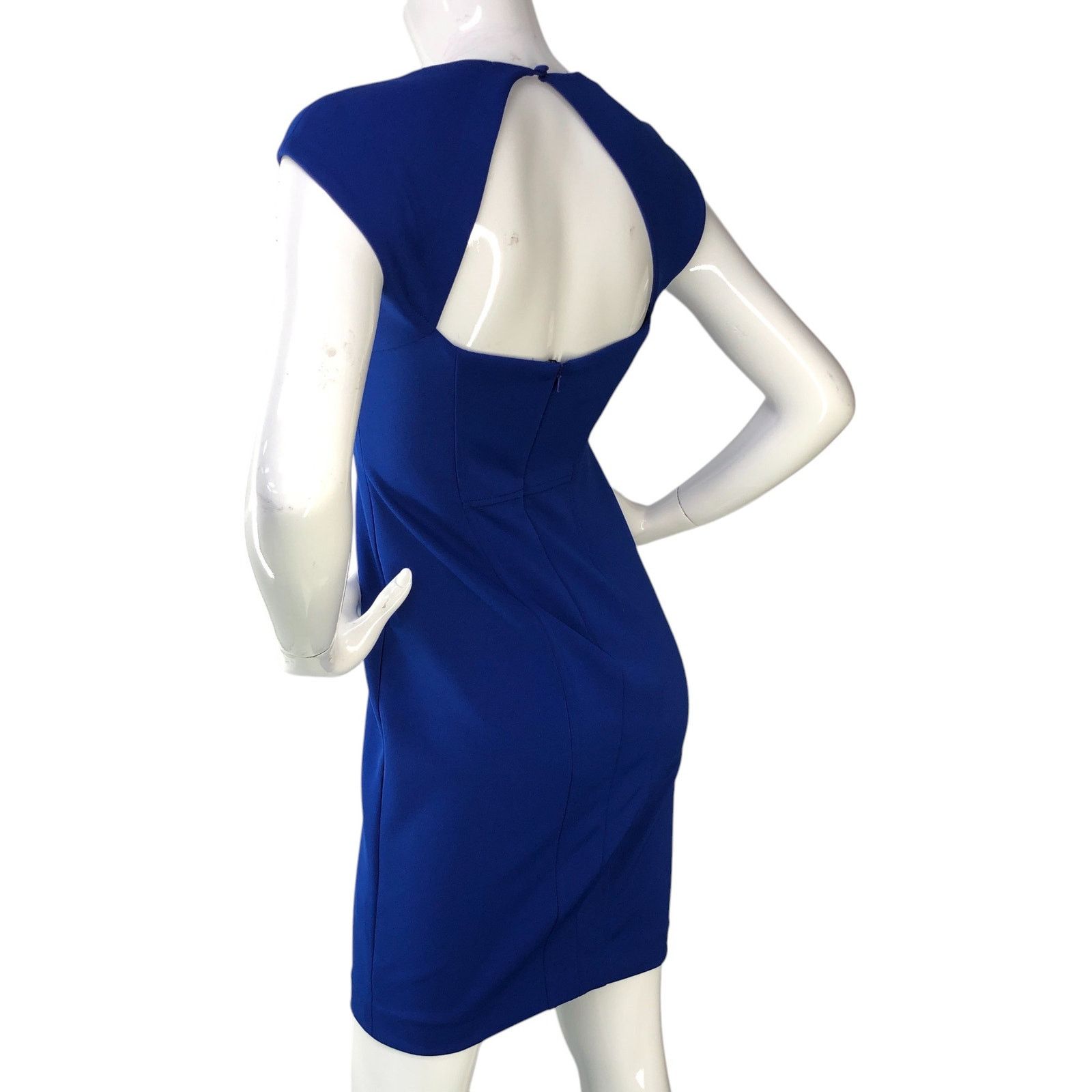 MAGGY LONDON Maggy London Size 2P Dress Open Back Scoop Neck Royal Blue Size XS / US 0-2 / IT 36-38 - 7 Thumbnail